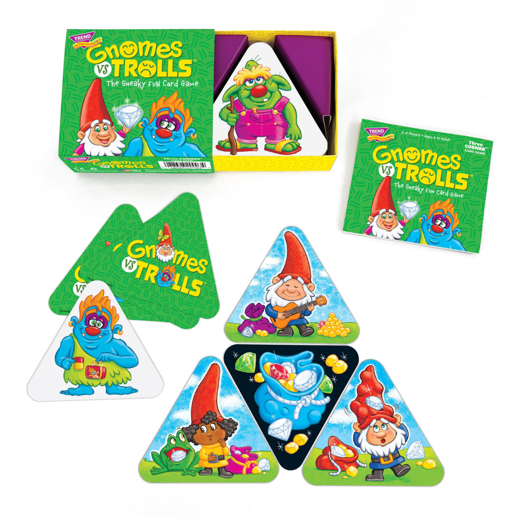 TREND ENTERPRISES INC Gnomes vs Trolls Three Corner Card Game