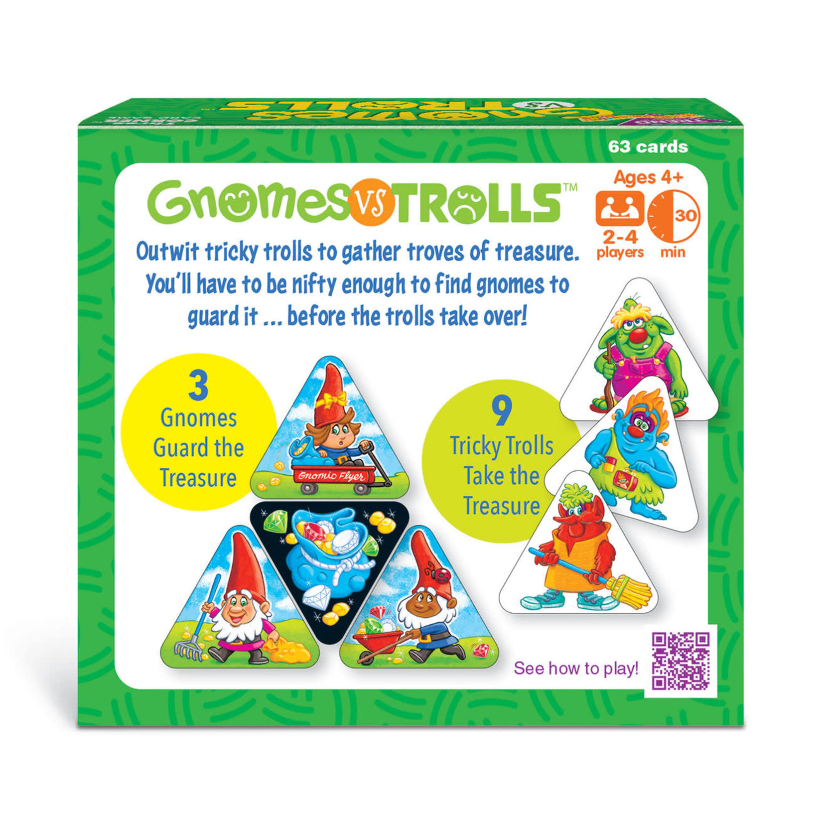 TREND ENTERPRISES INC Gnomes vs Trolls Three Corner Card Game