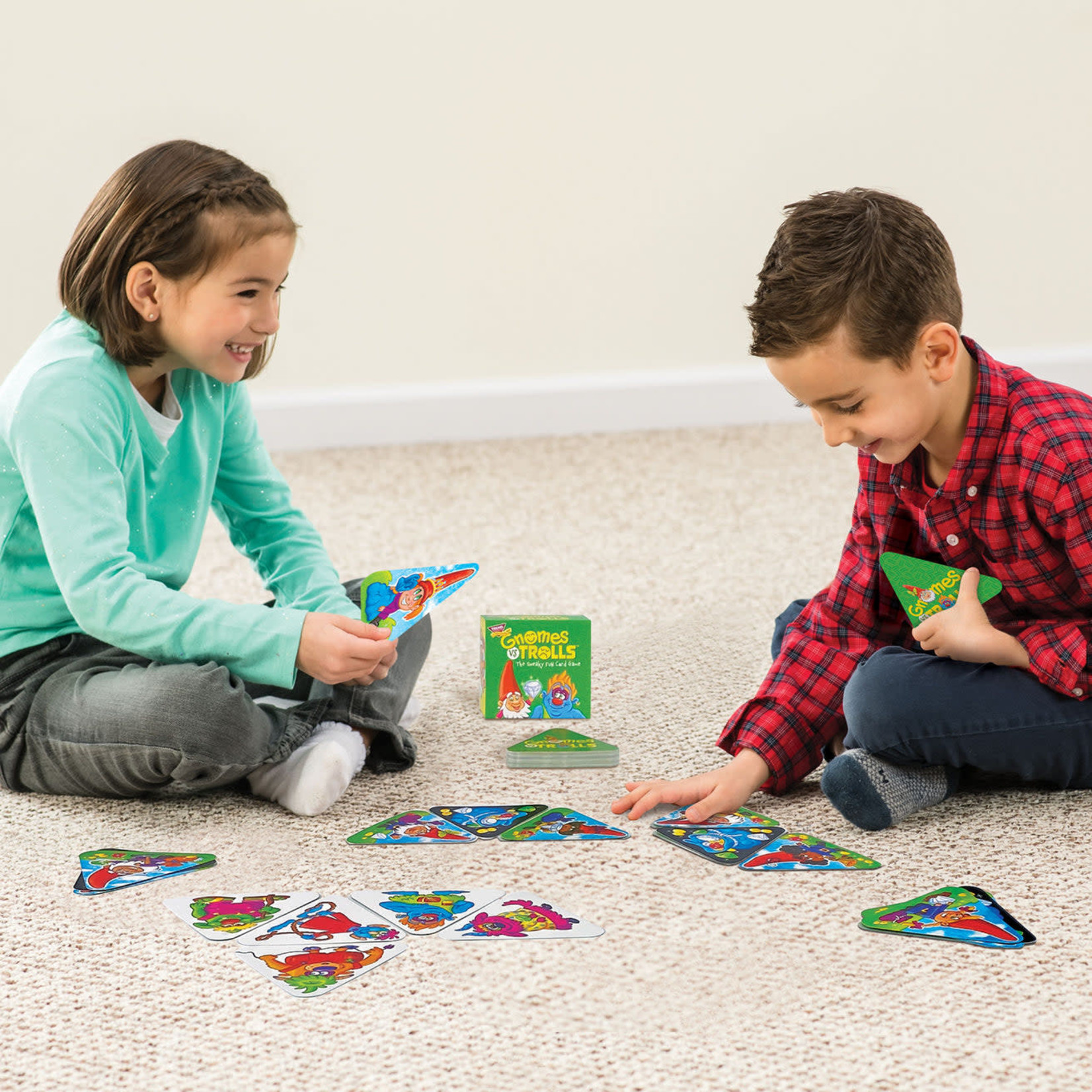 TREND ENTERPRISES INC Gnomes vs Trolls Three Corner Card Game