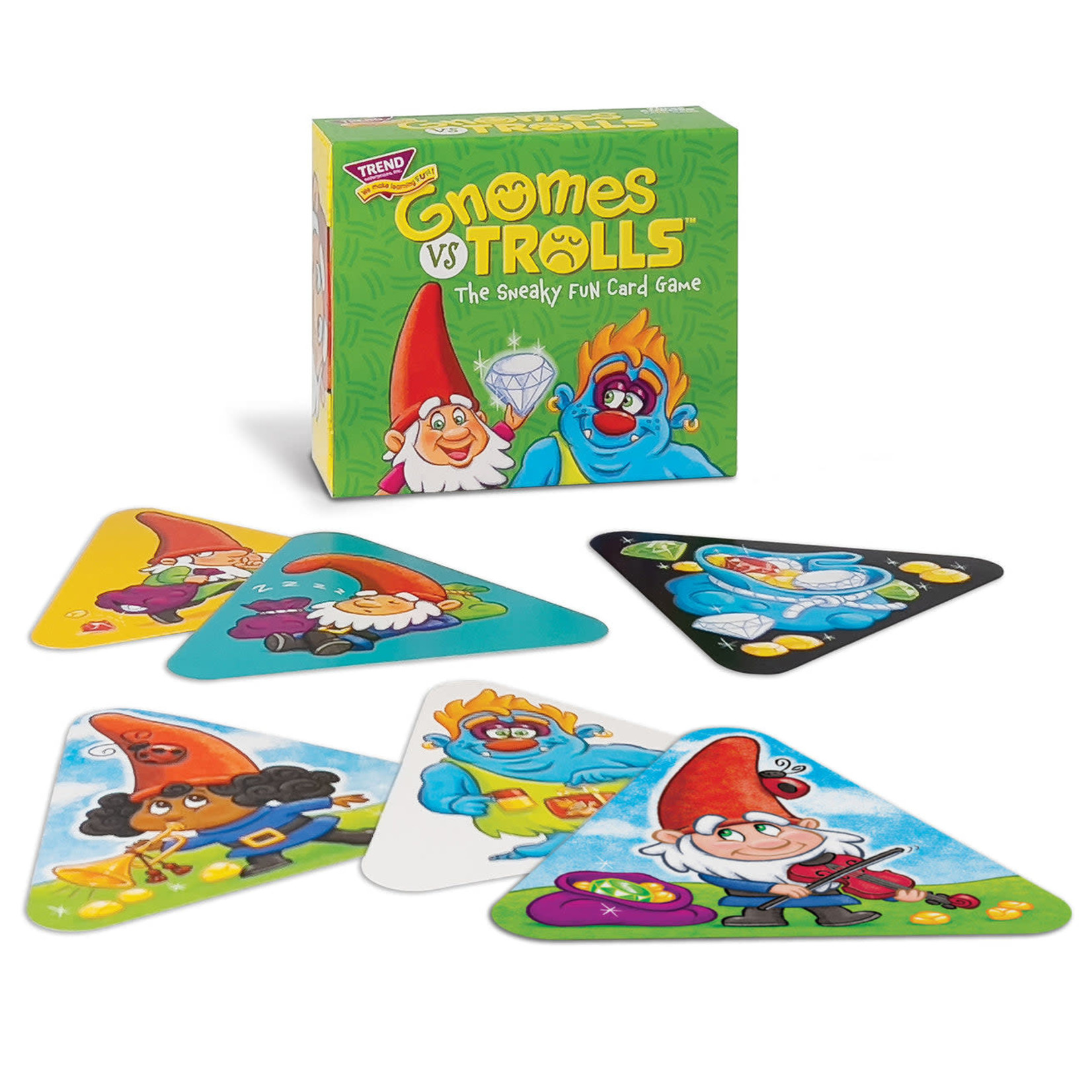 TREND ENTERPRISES INC Gnomes vs Trolls Three Corner Card Game