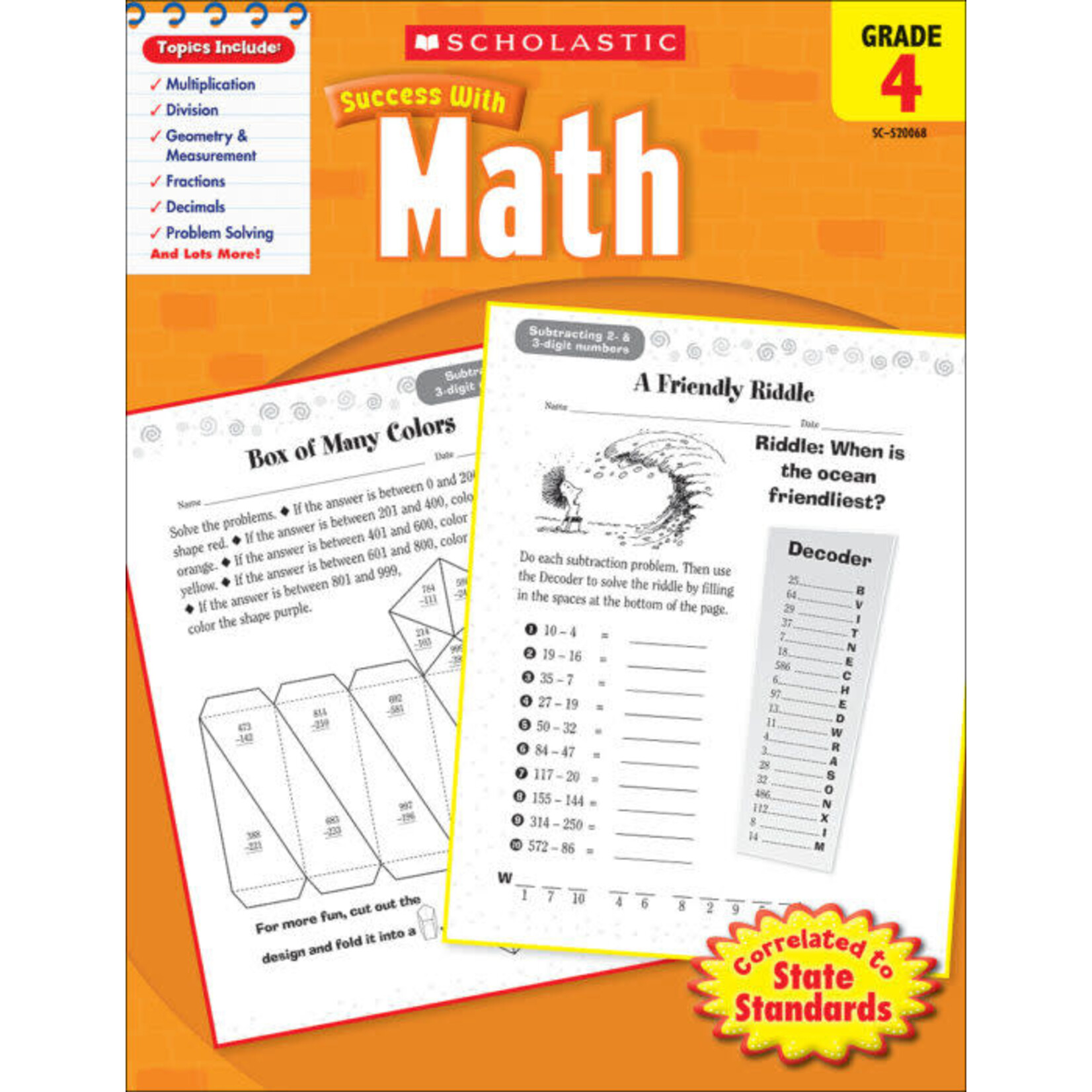 SCHOLASTIC TEACHING RESOURCES Scholastic Success With Math: Grade 4 Workbook