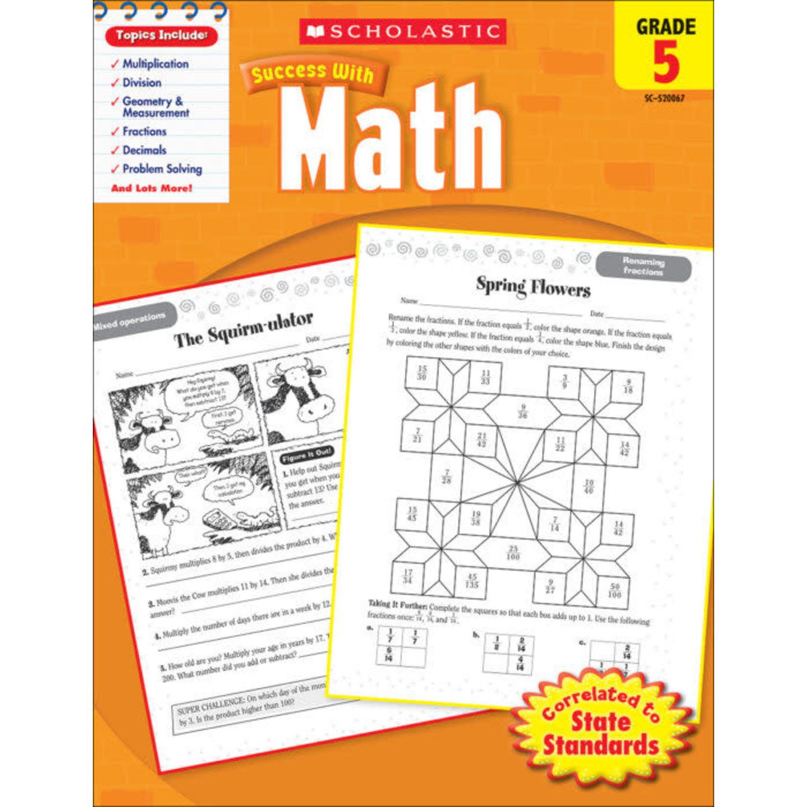 SCHOLASTIC TEACHING RESOURCES Scholastic Success With Math: Grade 5 Workbook