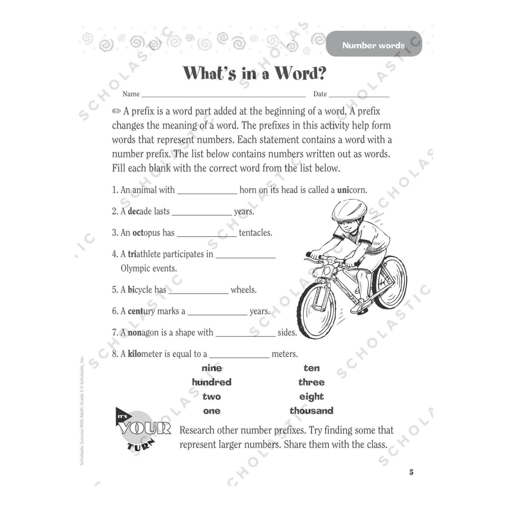 SCHOLASTIC TEACHING RESOURCES Scholastic Success With Math: Grade 5 Workbook