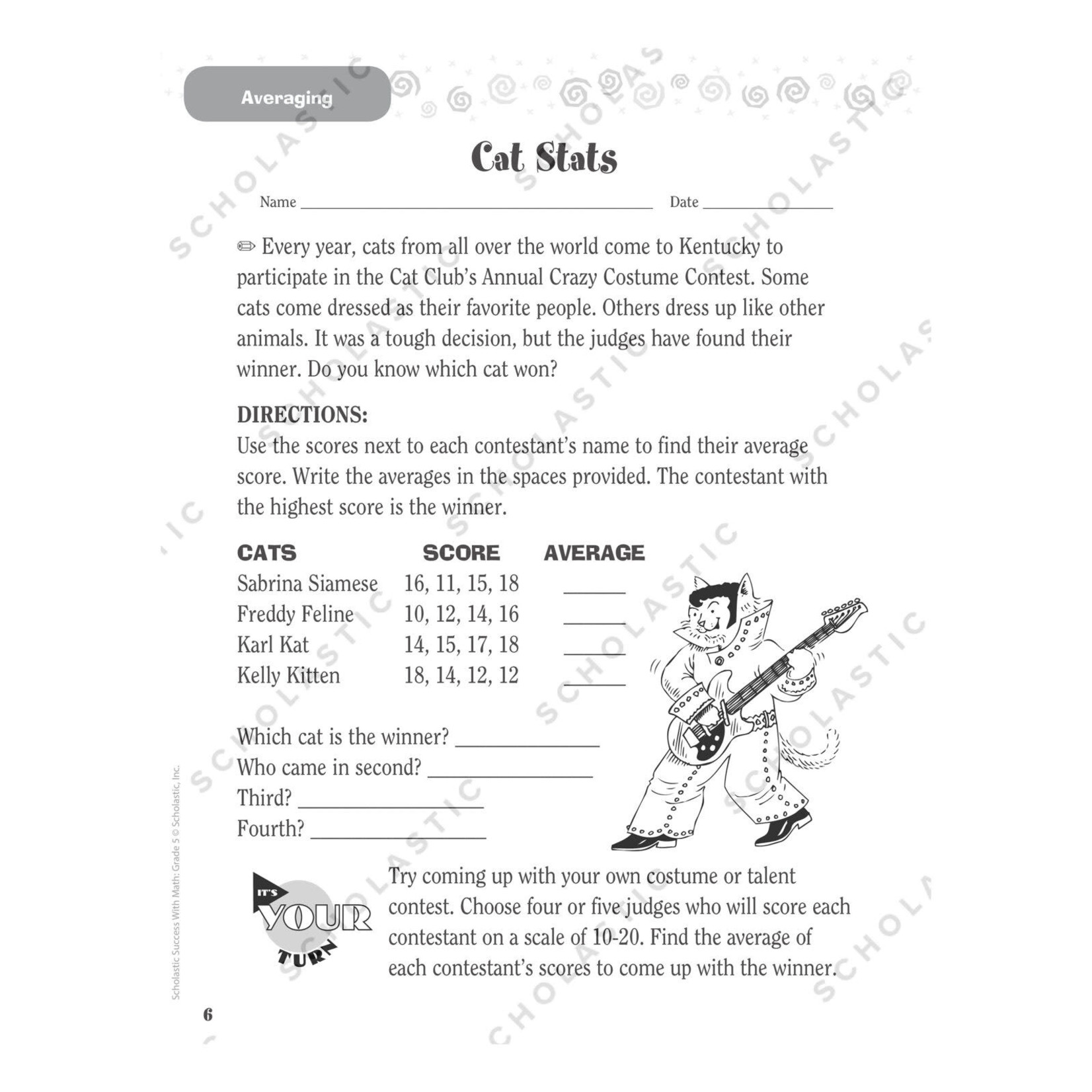 SCHOLASTIC TEACHING RESOURCES Scholastic Success With Math: Grade 5 Workbook