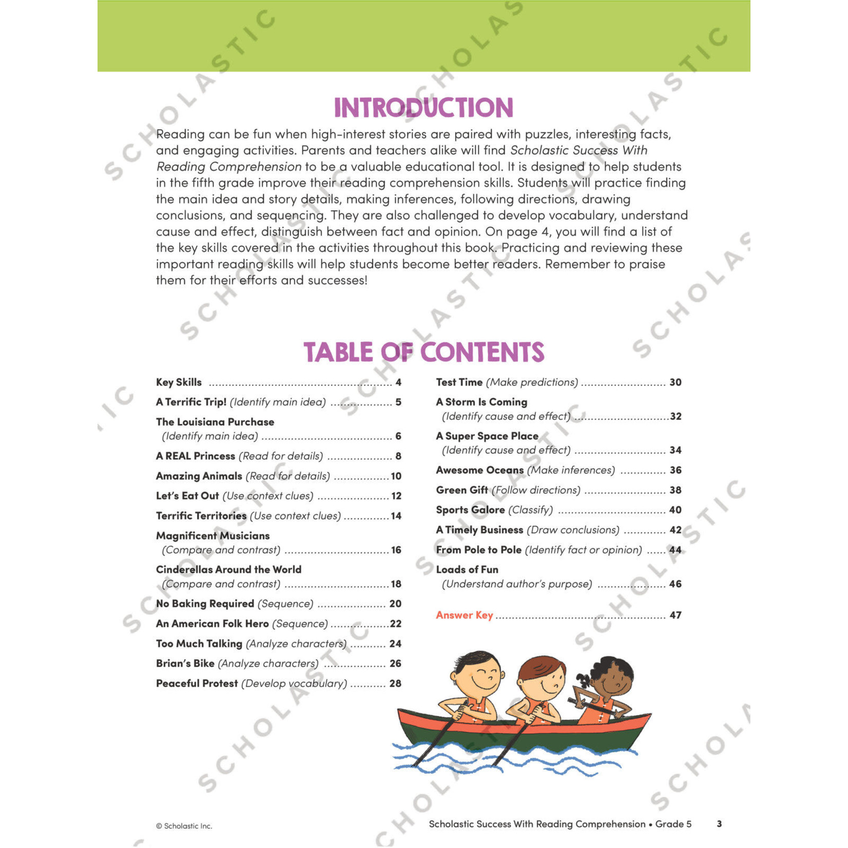 SCHOLASTIC TEACHING RESOURCES Scholastic Success With Reading Comprehension: Grade 5 Workbook