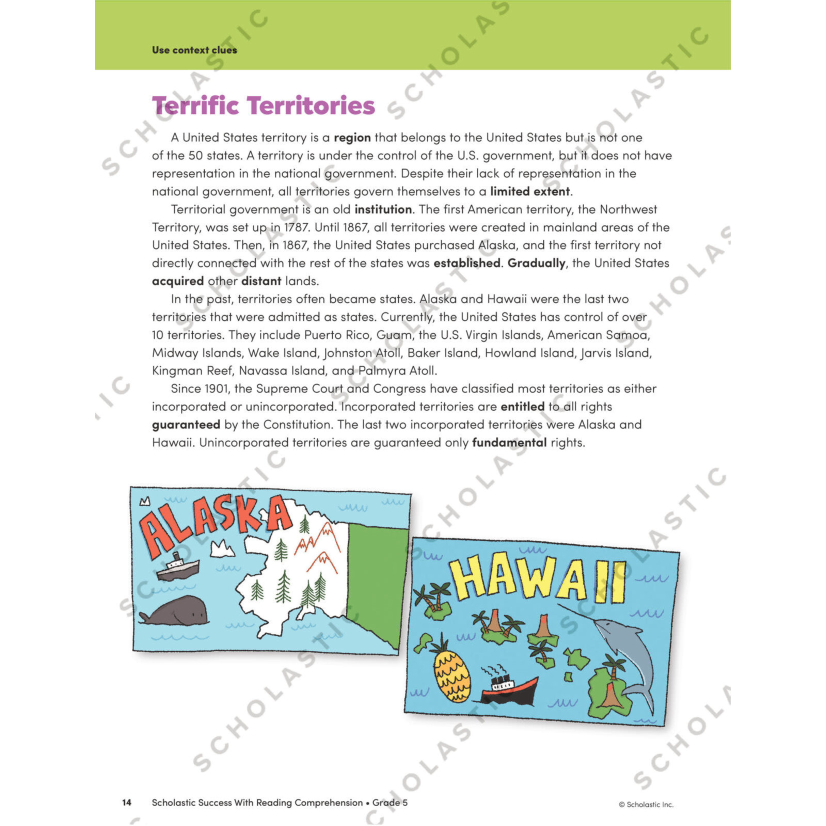 SCHOLASTIC TEACHING RESOURCES Scholastic Success With Reading Comprehension: Grade 5 Workbook