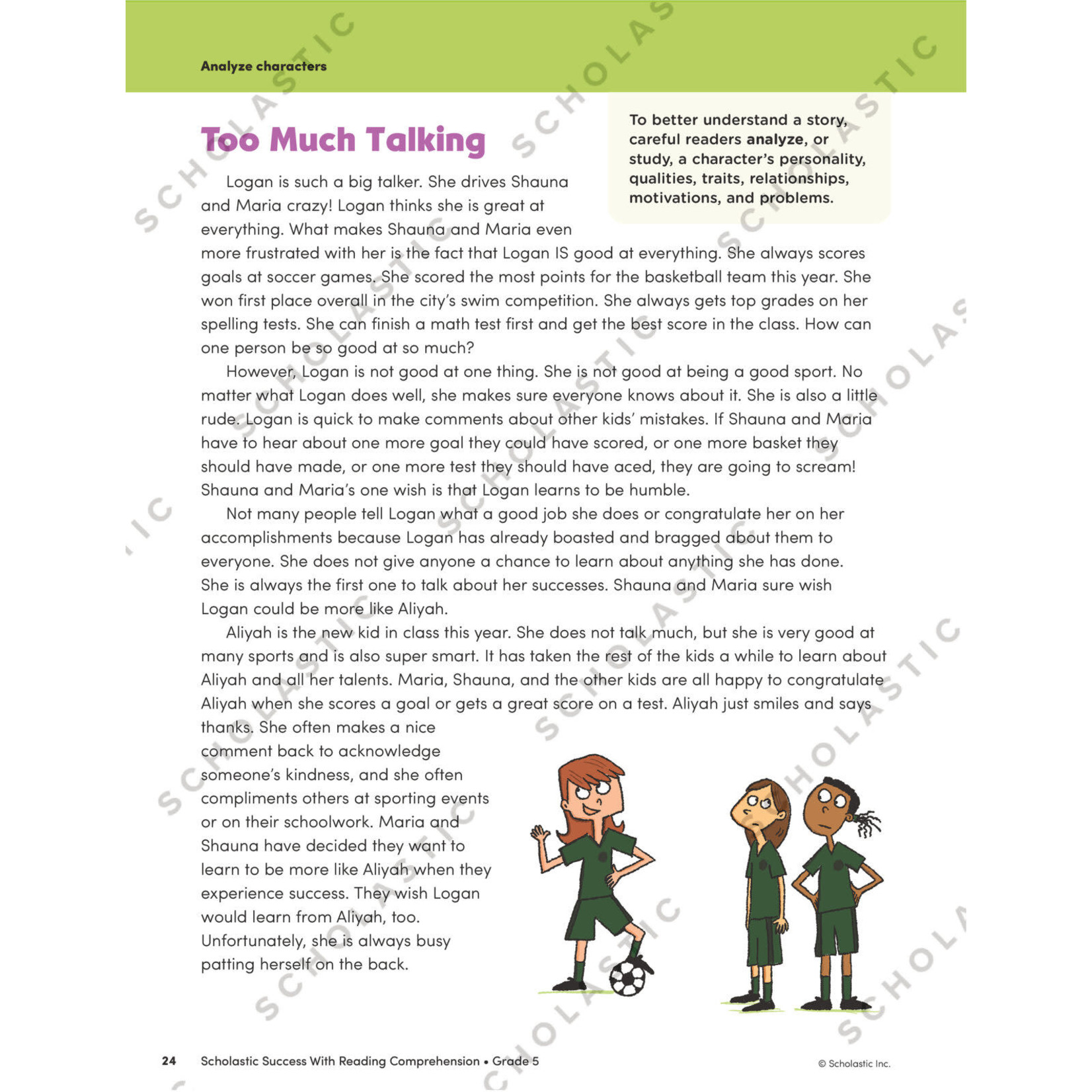 SCHOLASTIC TEACHING RESOURCES Scholastic Success With Reading Comprehension: Grade 5 Workbook