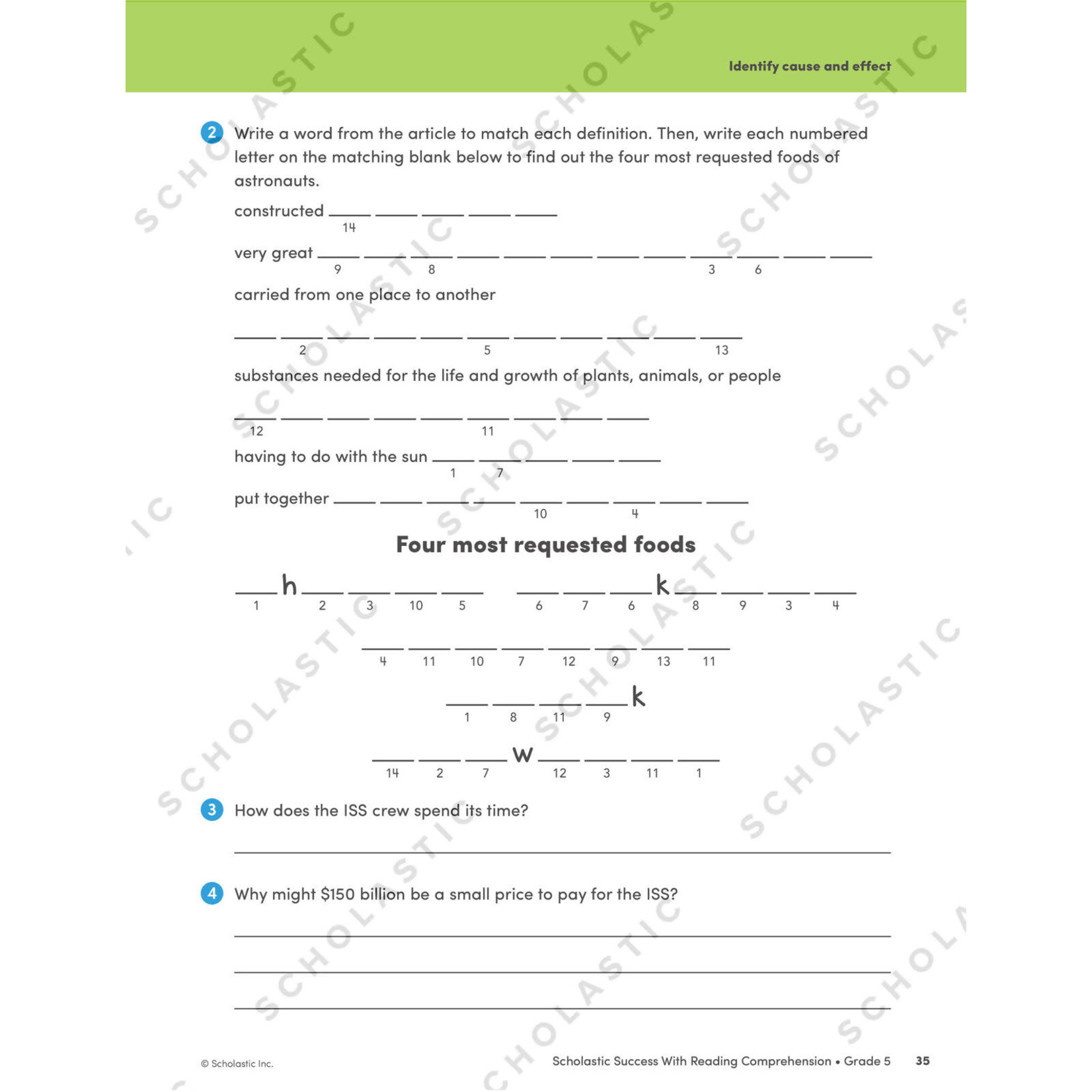 SCHOLASTIC TEACHING RESOURCES Scholastic Success With Reading Comprehension: Grade 5 Workbook