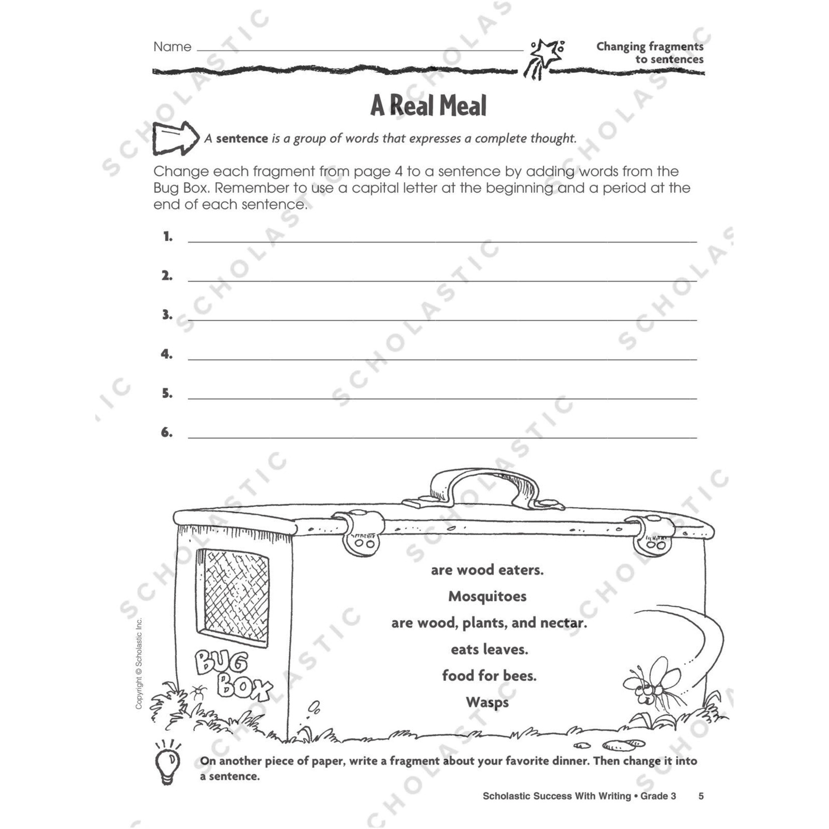 SCHOLASTIC TEACHING RESOURCES Scholastic Success With Writing: Grade 3 Workbook