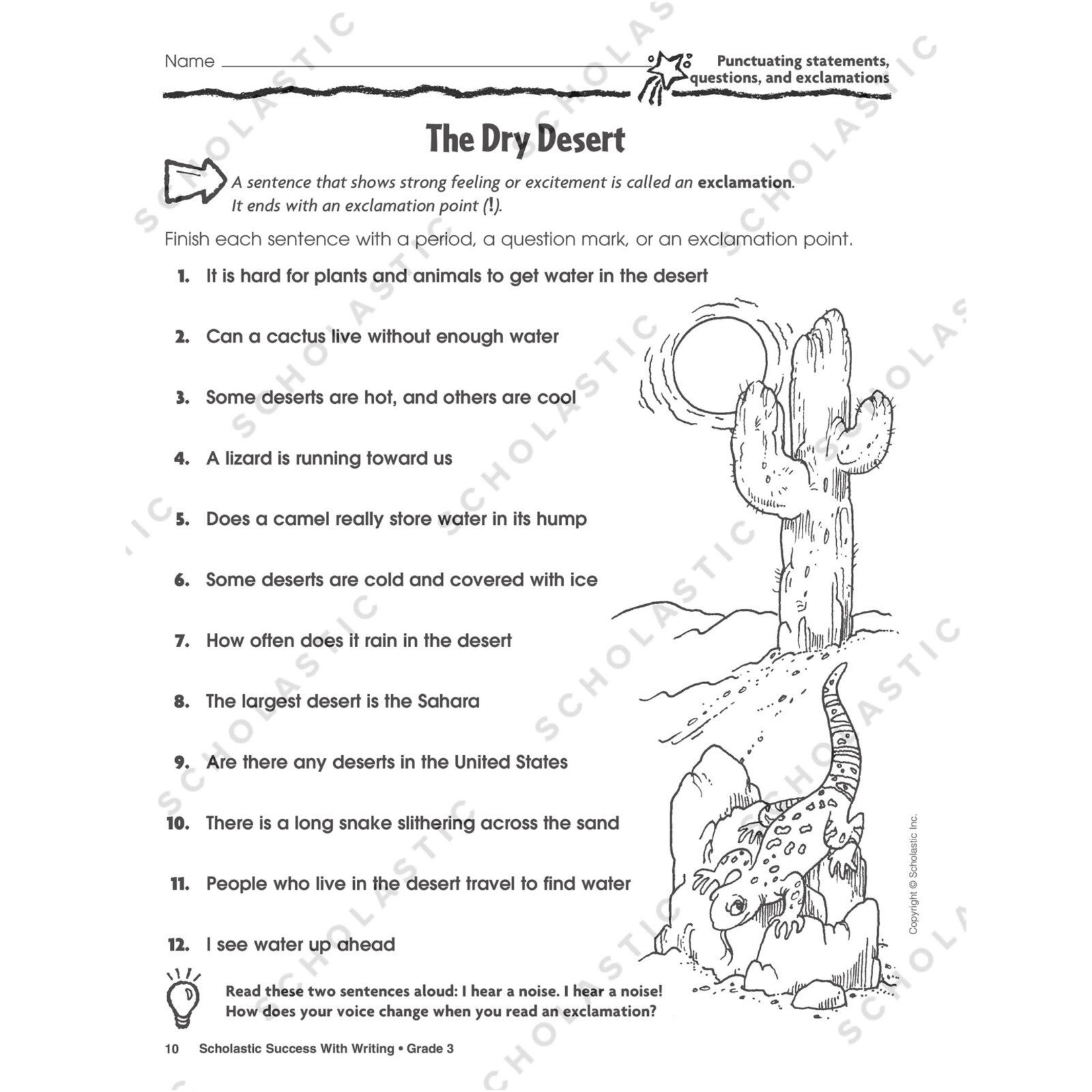 SCHOLASTIC TEACHING RESOURCES Scholastic Success With Writing: Grade 3 Workbook