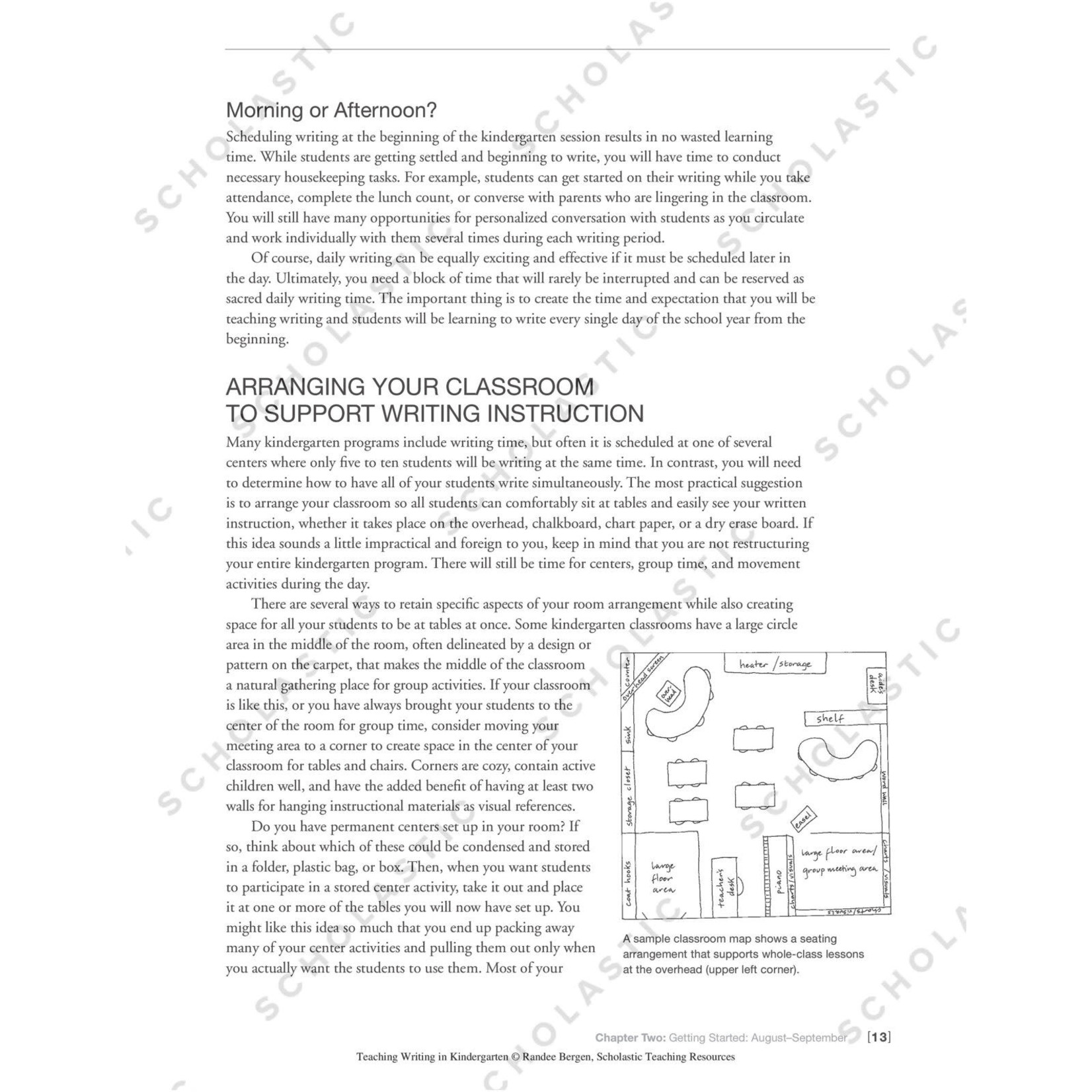 SCHOLASTIC TEACHING RESOURCES Teaching Writing in Kindergarten