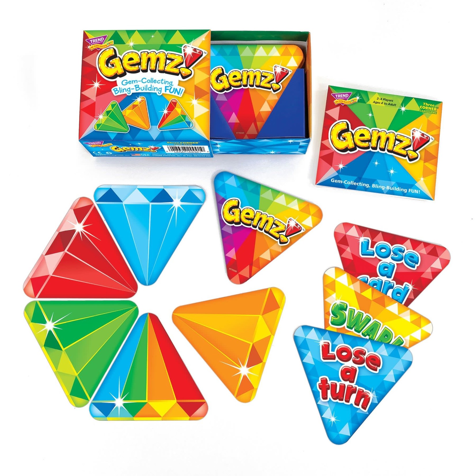 TREND ENTERPRISES INC Gemz! Three Corner Card Game