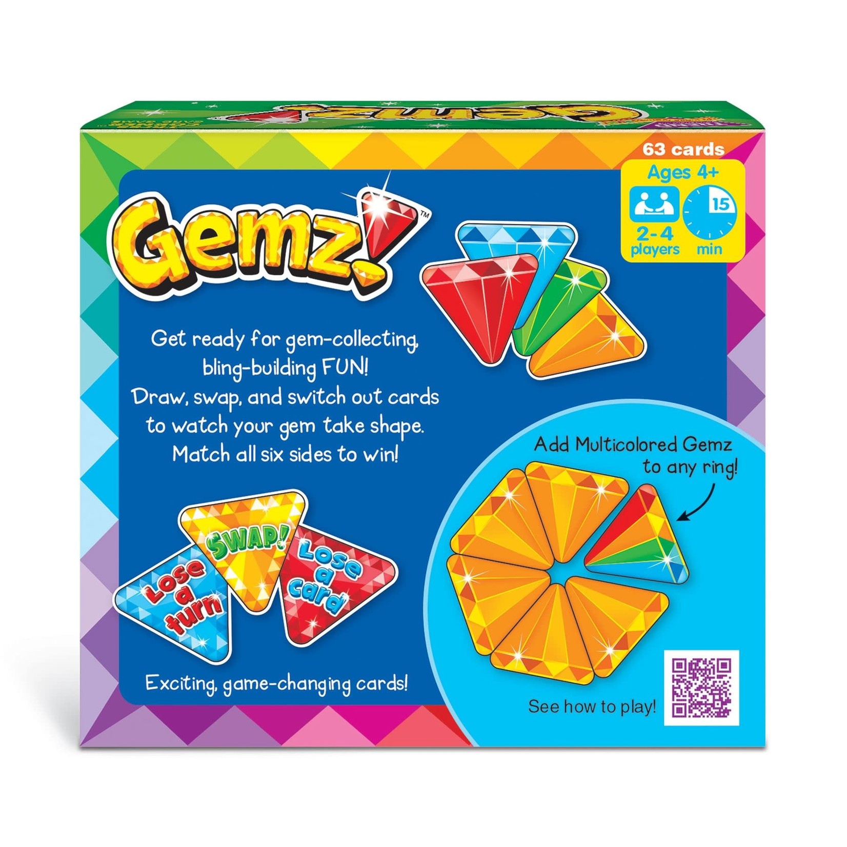 TREND ENTERPRISES INC Gemz! Three Corner Card Game