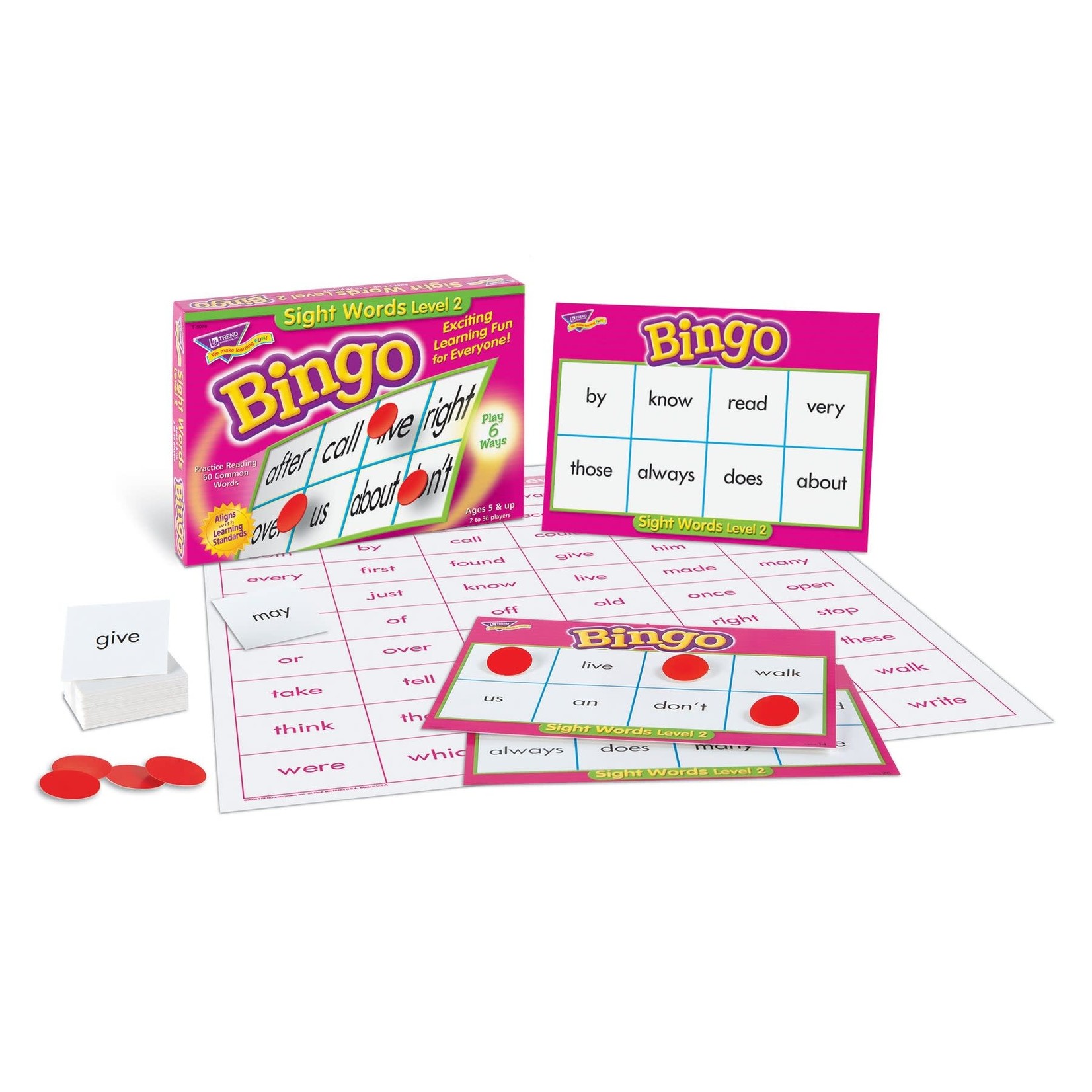 TREND ENTERPRISES INC Sight Words Level 2 Bingo Game