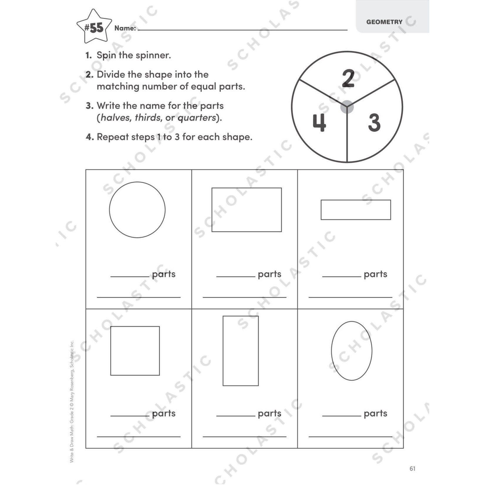 SCHOLASTIC TEACHING RESOURCES Write & Draw Math: Grade 2