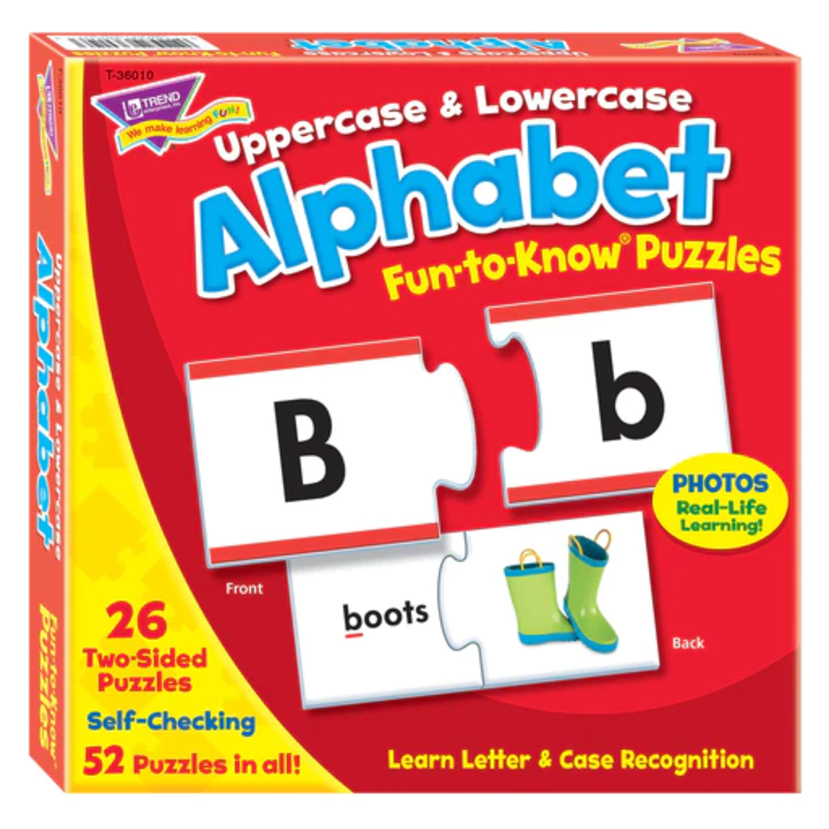 TREND ENTERPRISES INC Uppercase & Lowercase Alphabet Fun-to-Know® Puzzles