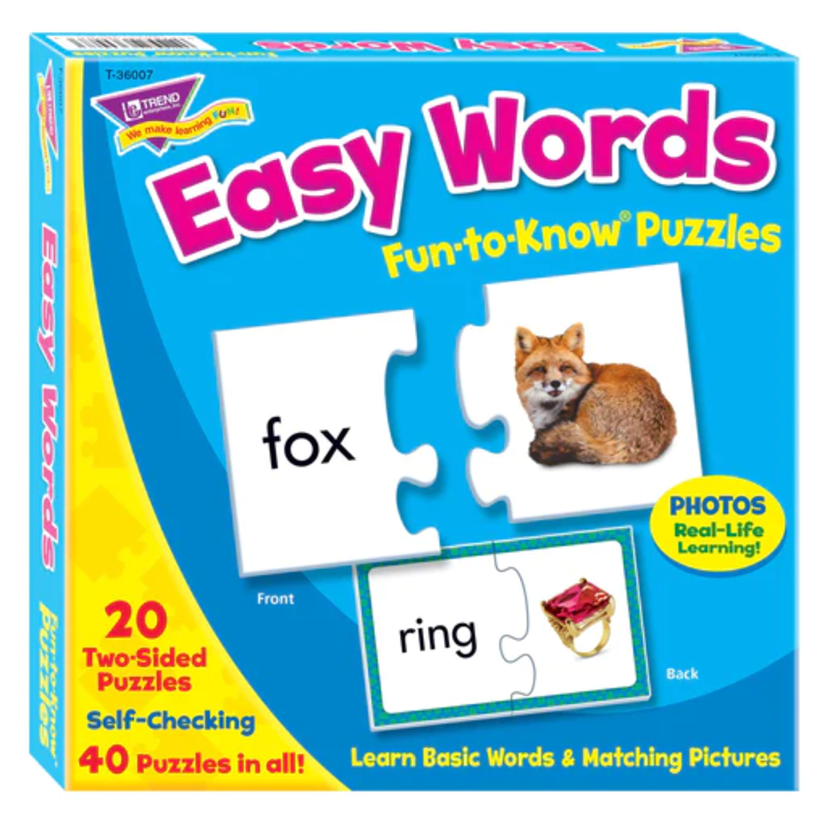 TREND ENTERPRISES INC Easy Words Fun-to-Know® Puzzles