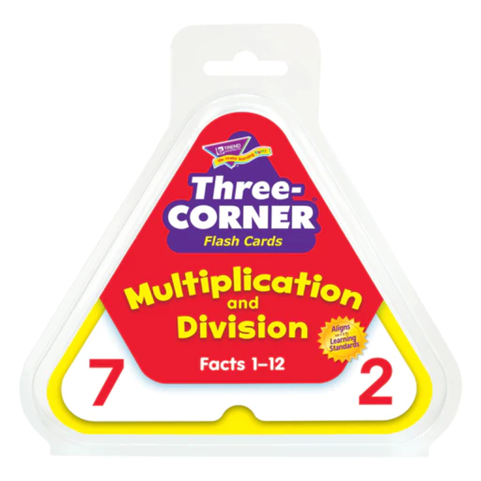 TREND ENTERPRISES INC Multiplication and Division Three-Corner® Flash Cards