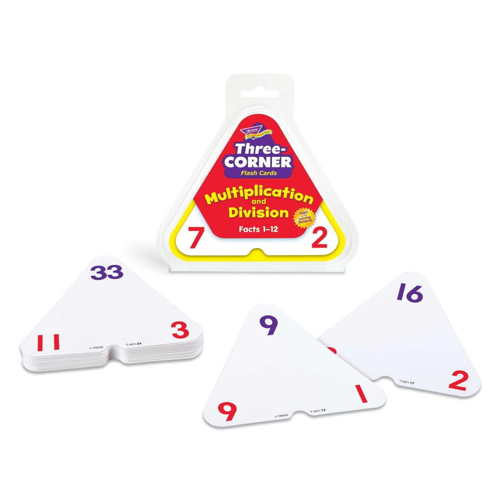 TREND ENTERPRISES INC Multiplication and Division Three-Corner® Flash Cards