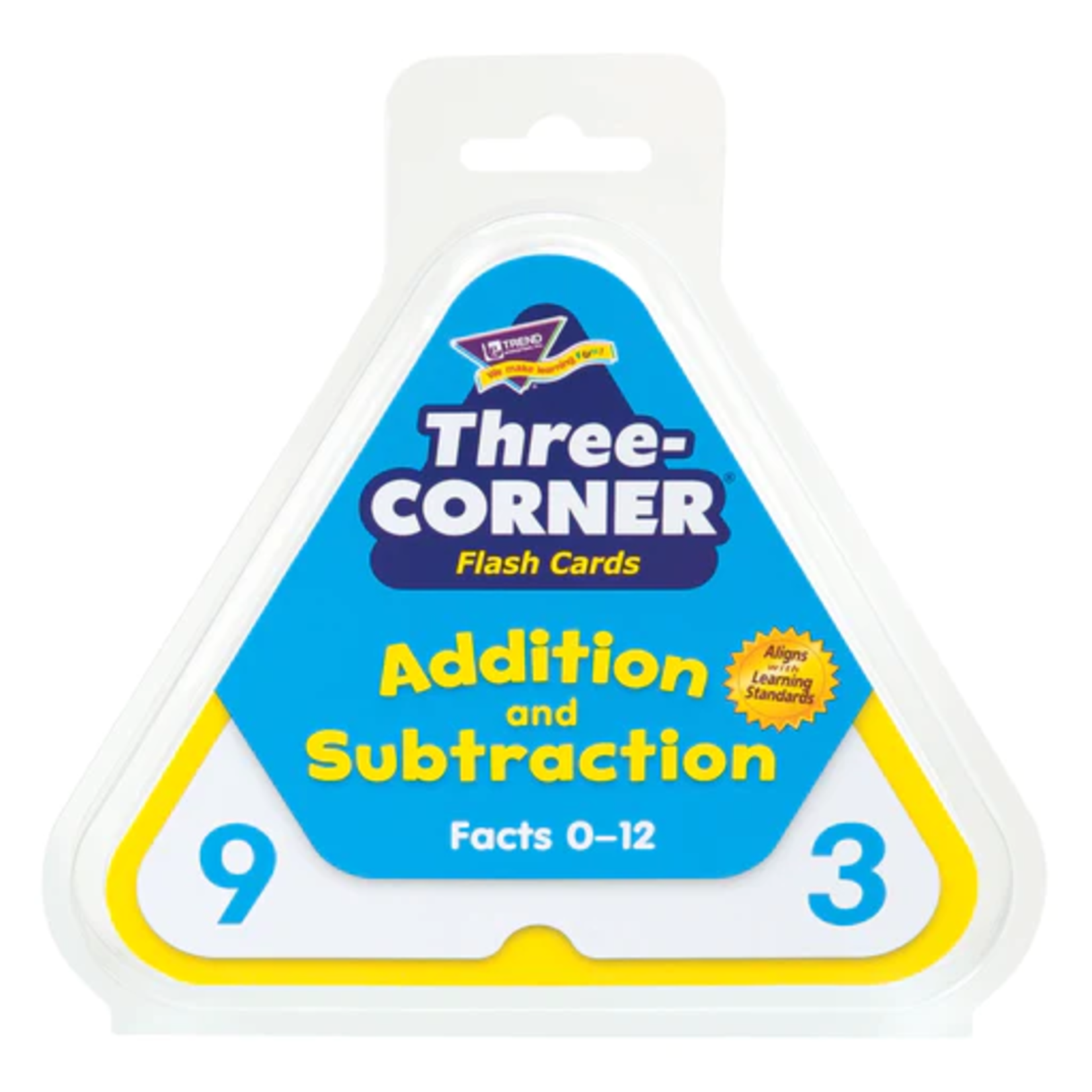 TREND ENTERPRISES INC Addition and Subtraction Three-Corner® Flash Cards