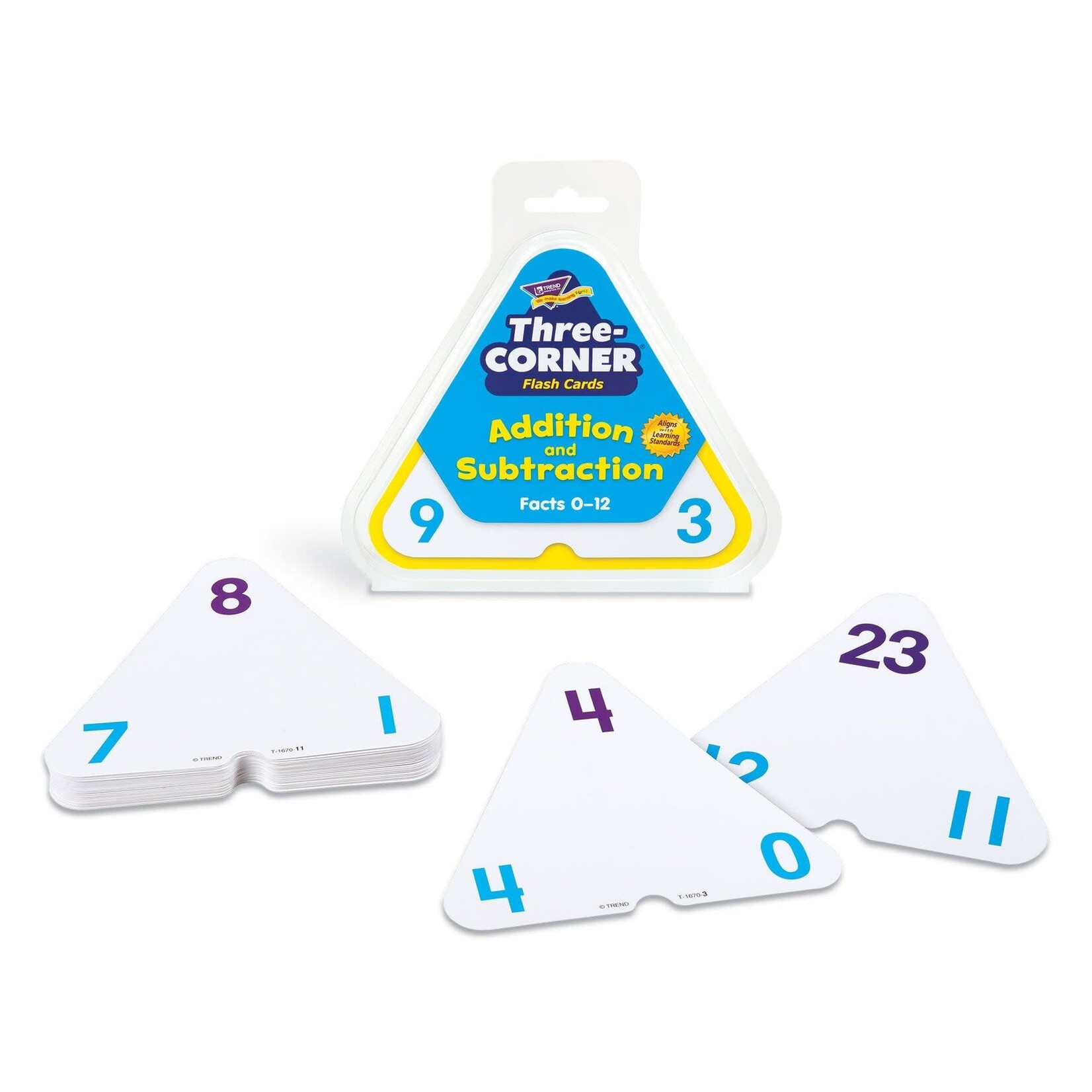 TREND ENTERPRISES INC Addition and Subtraction Three-Corner® Flash Cards