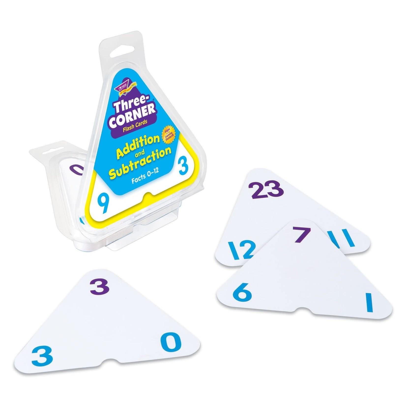 TREND ENTERPRISES INC Addition and Subtraction Three-Corner® Flash Cards