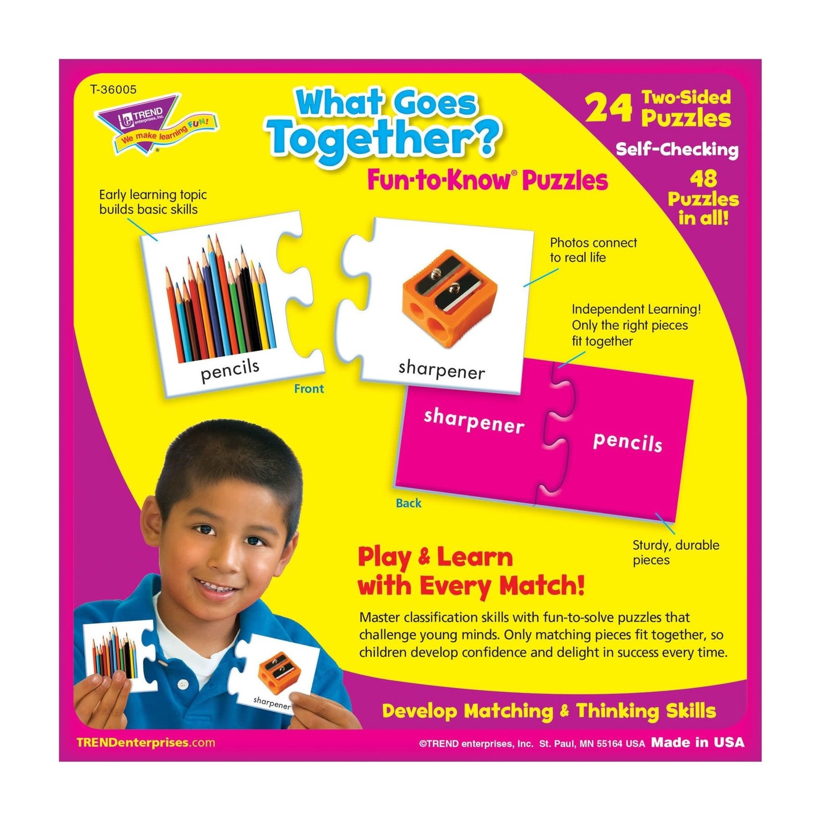 TREND ENTERPRISES INC What Goes Together? Fun-to-Know® Puzzles