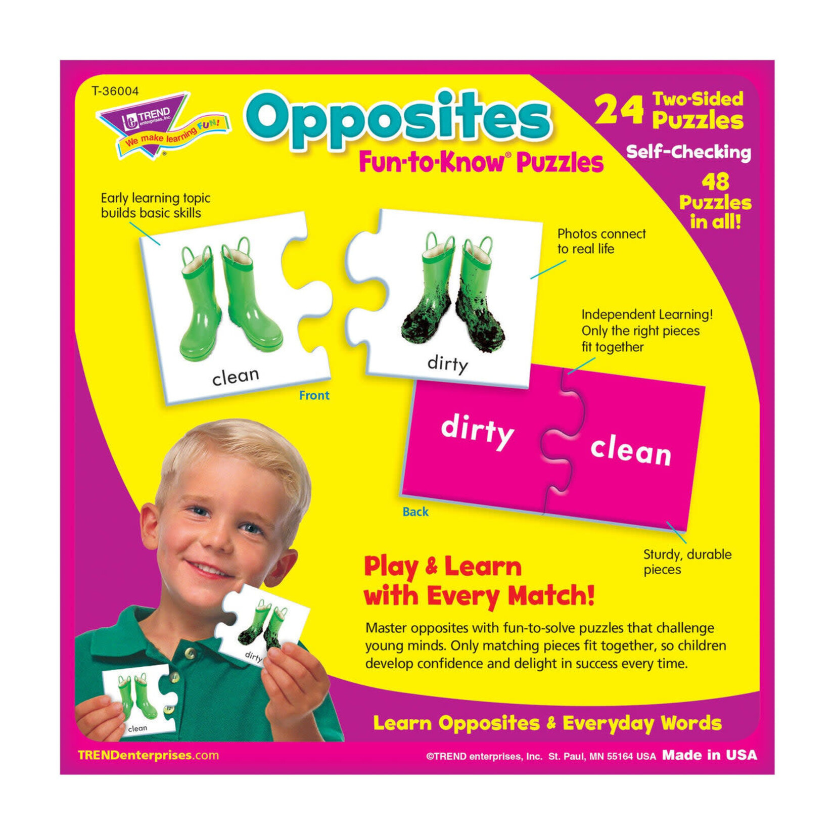 TREND ENTERPRISES INC Opposites Fun-to-Know® Puzzles