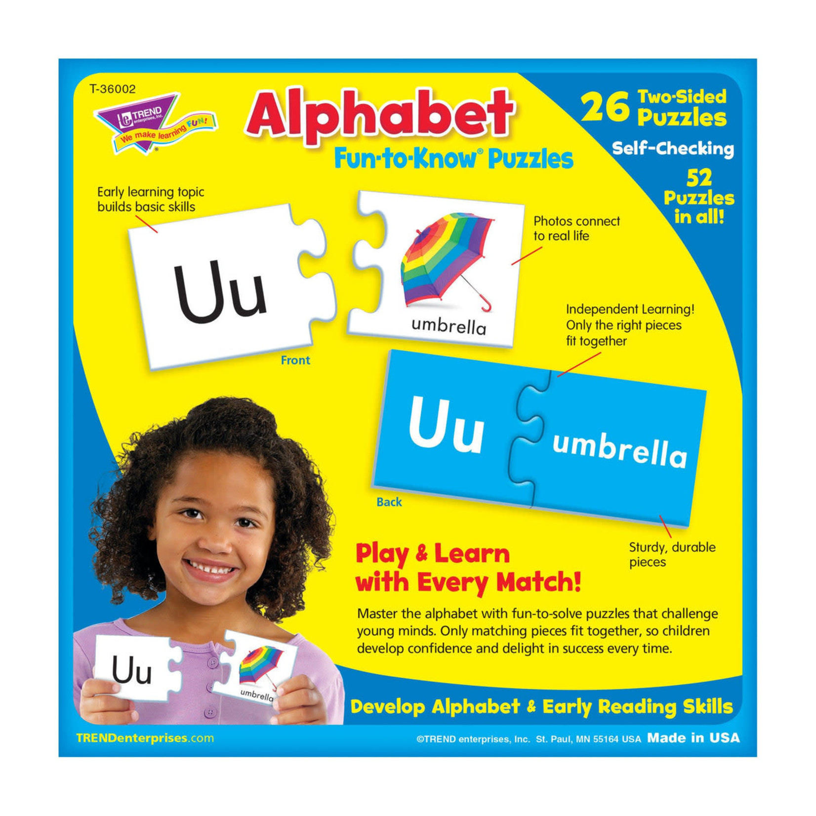 TREND ENTERPRISES INC Alphabet Fun-to-Know® Puzzles