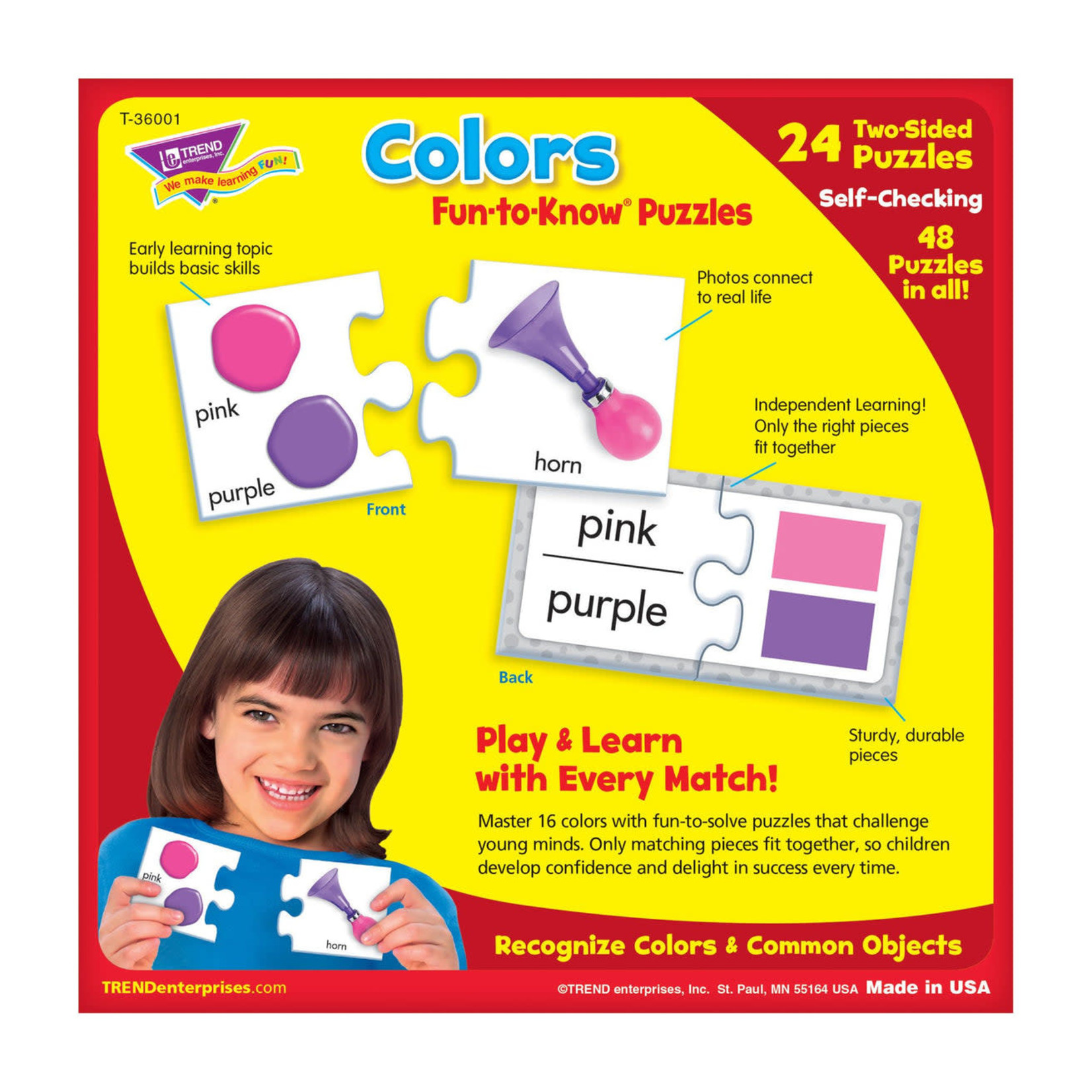TREND ENTERPRISES INC Colors Fun-to-Know® Puzzles