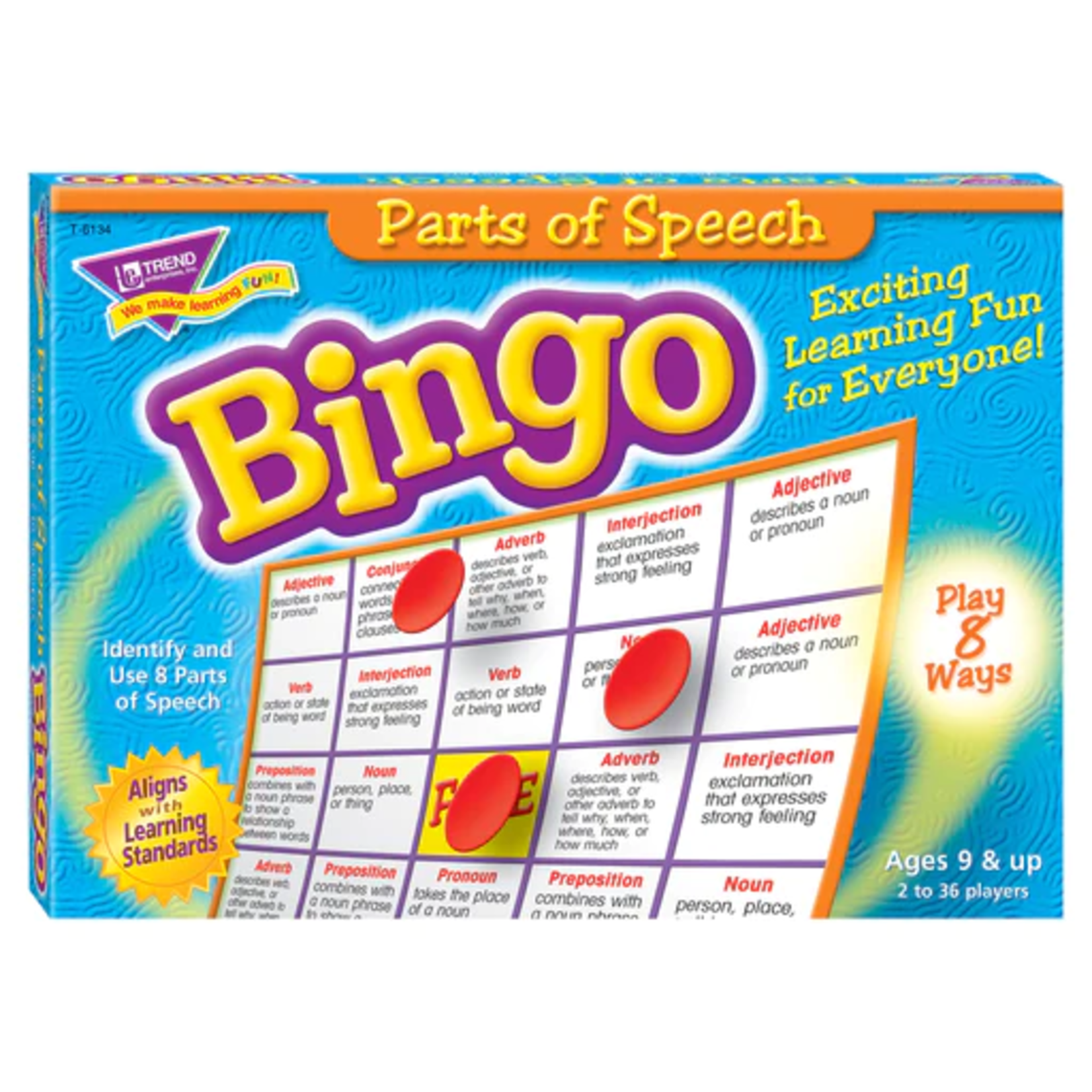 TREND ENTERPRISES INC Parts of Speech Bingo Game