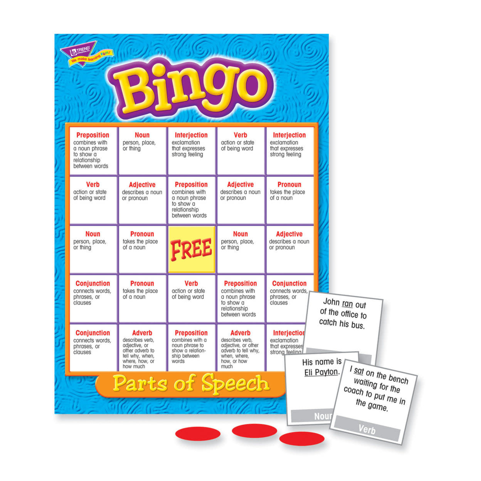 BINGO PARTS OF SPEECH - Educational Outfitters