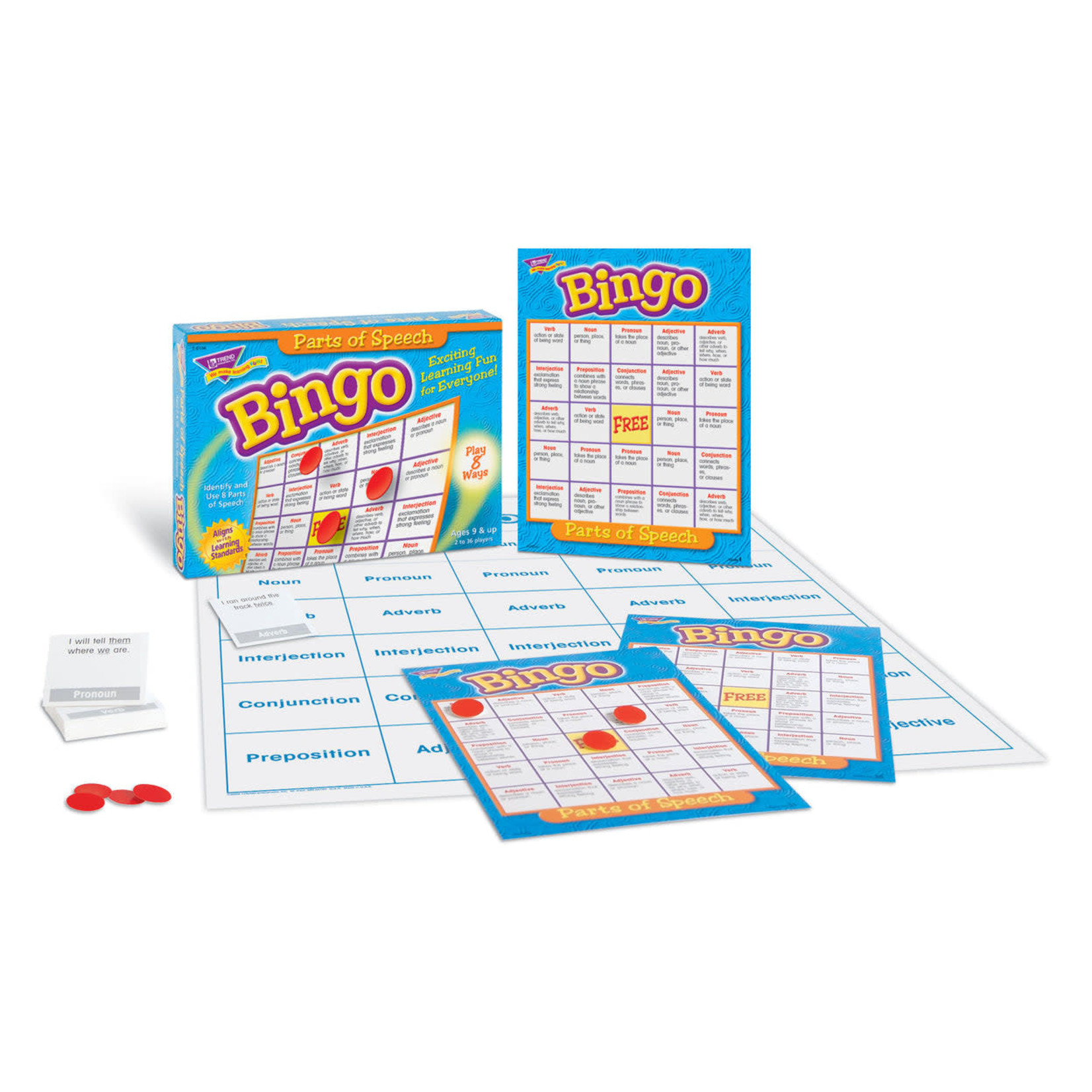 TREND ENTERPRISES INC Parts of Speech Bingo Game