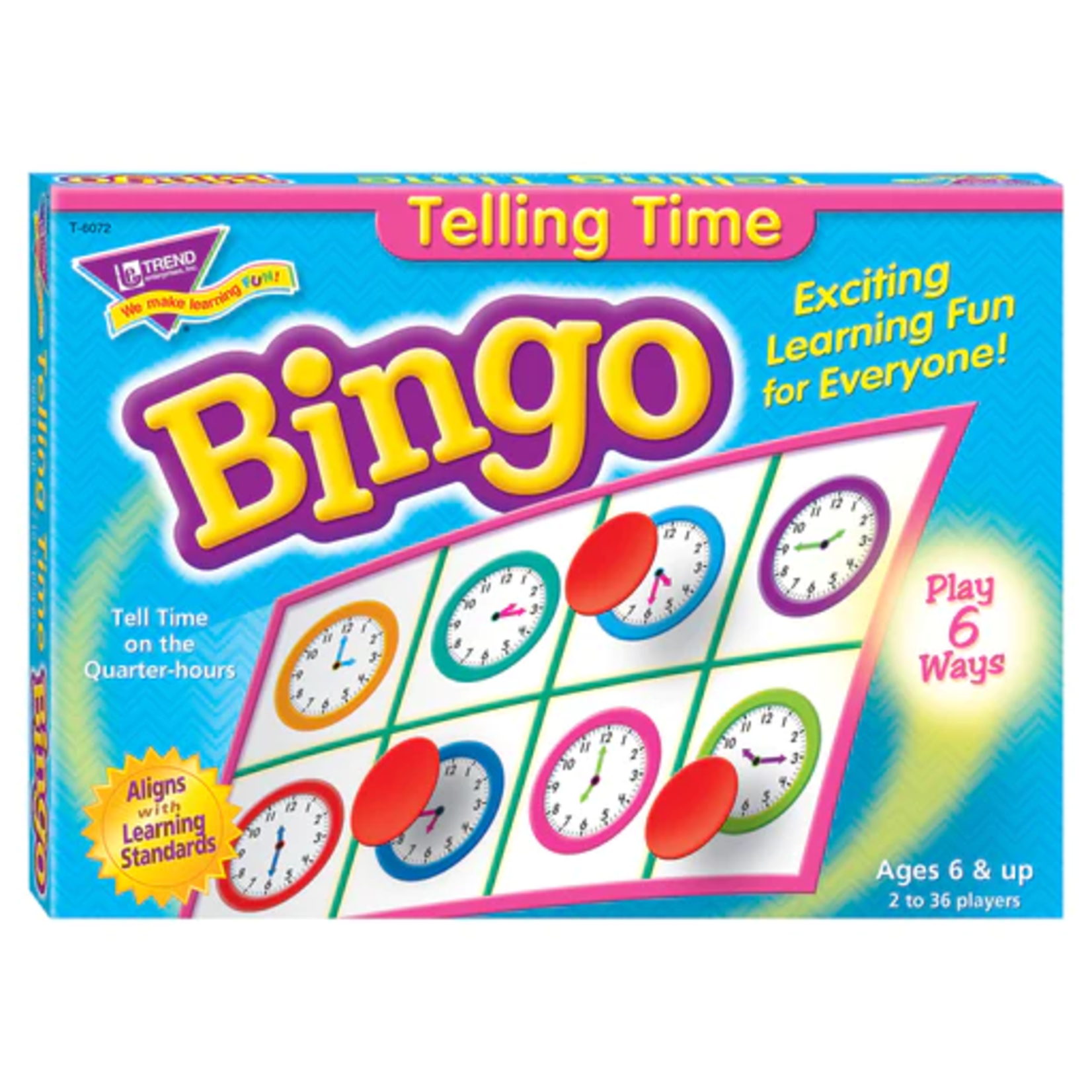 TREND ENTERPRISES INC Telling Time Bingo Game