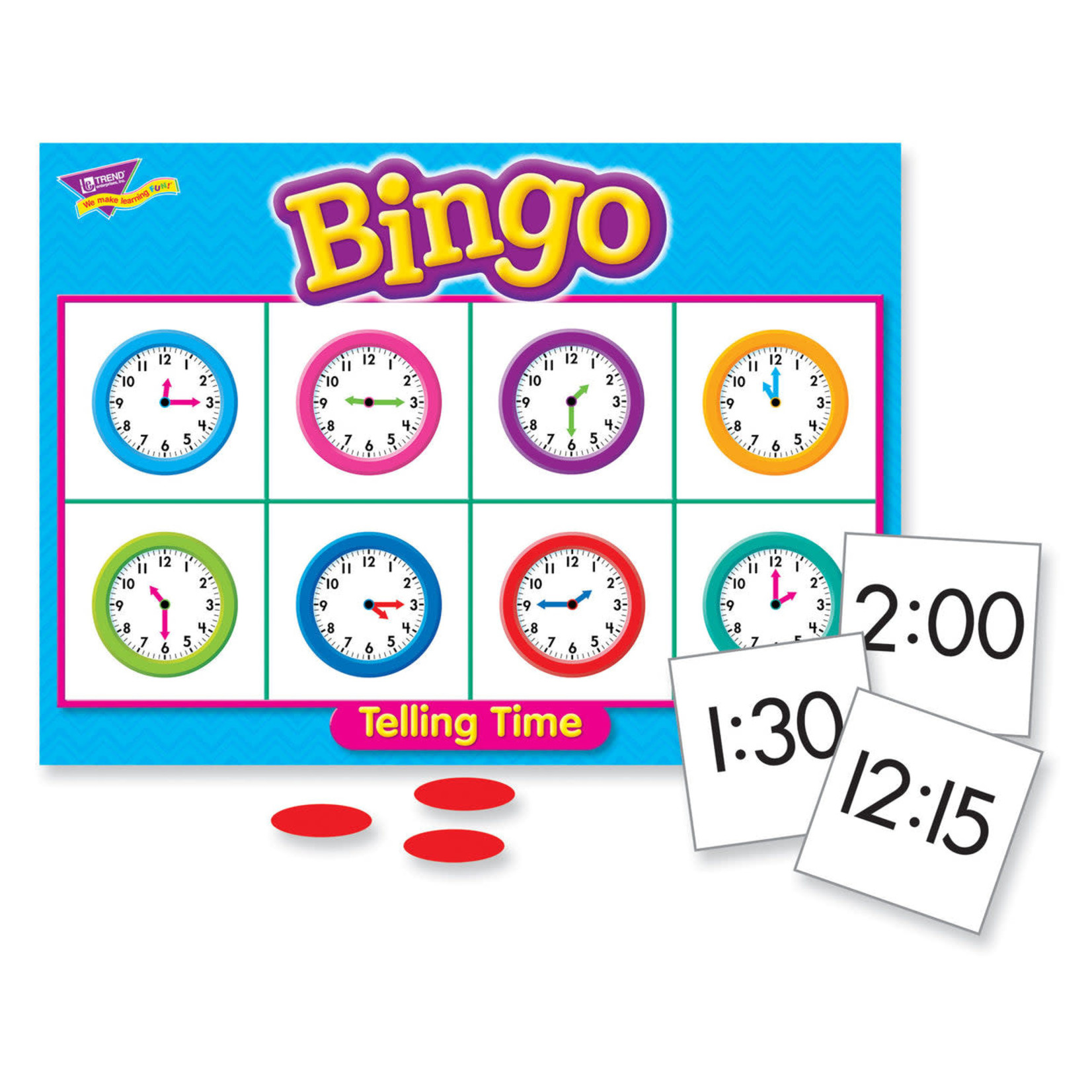 TREND ENTERPRISES INC Telling Time Bingo Game