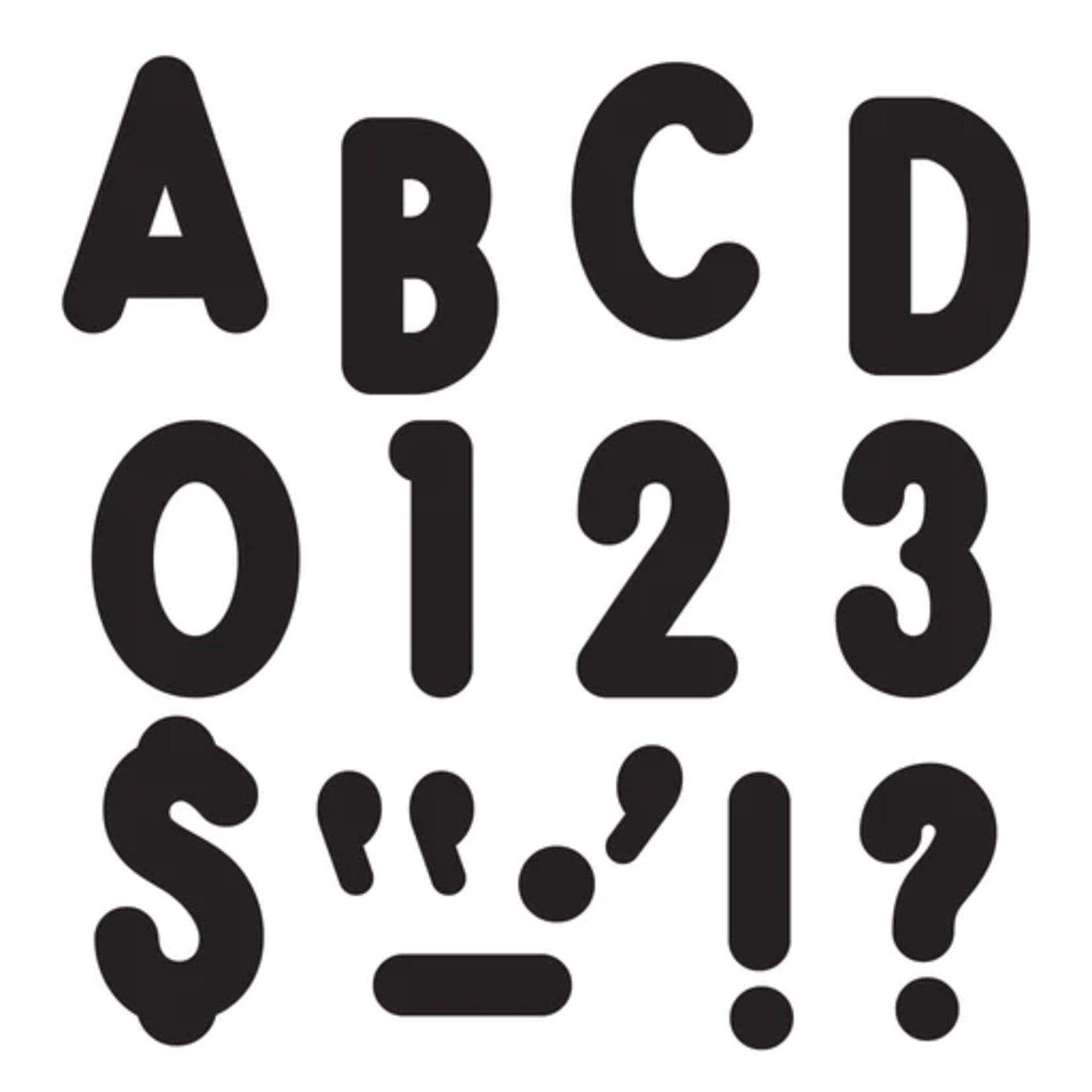 TREND ENTERPRISES INC Black 7-Inch Billboard Uppercase (English/Spanish) Ready Letters®