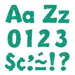 TREND ENTERPRISES INC Teal Sparkle 4-Inch Playful Uppercase/Lowercase Combo Pack (English/Spanish) Ready Letters®