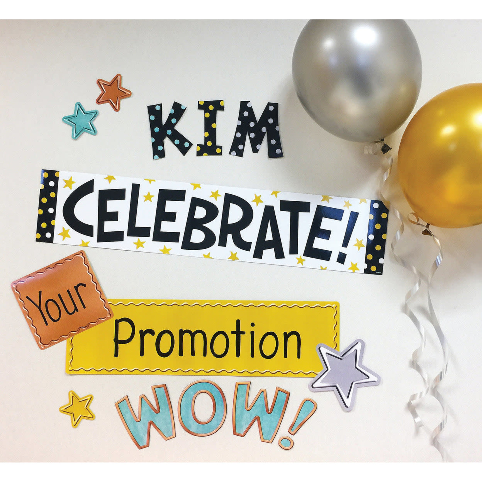 TREND ENTERPRISES INC I ♥ Metal™ Wipe-Off® Celebration Signs Mini Bulletin Board Set