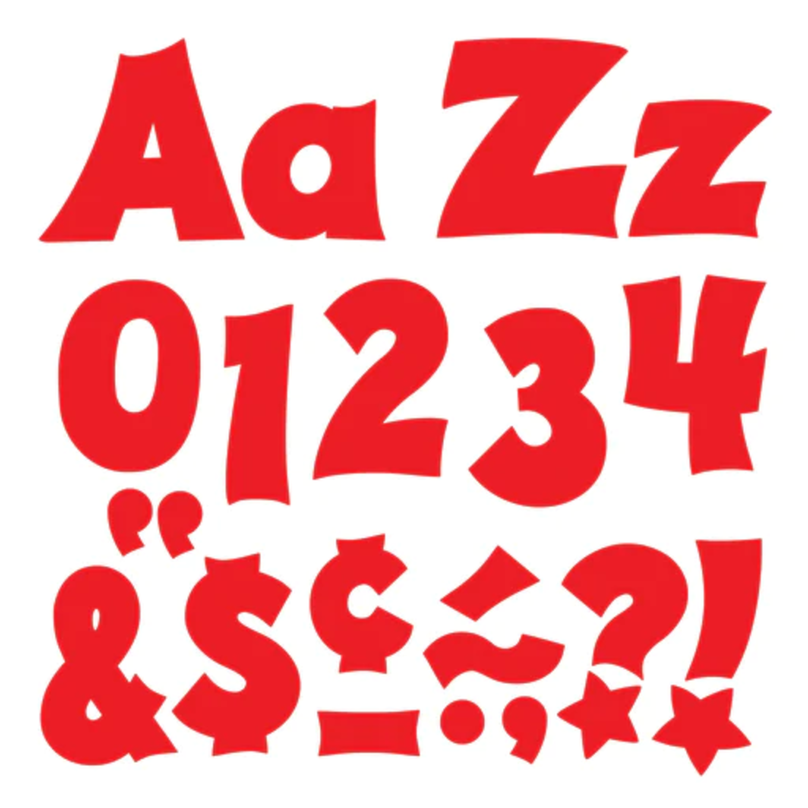 TREND ENTERPRISES INC Red 4-Inch Friendly Uppercase/Lowercase Combo Pack (English/Spanish) Ready Letters®