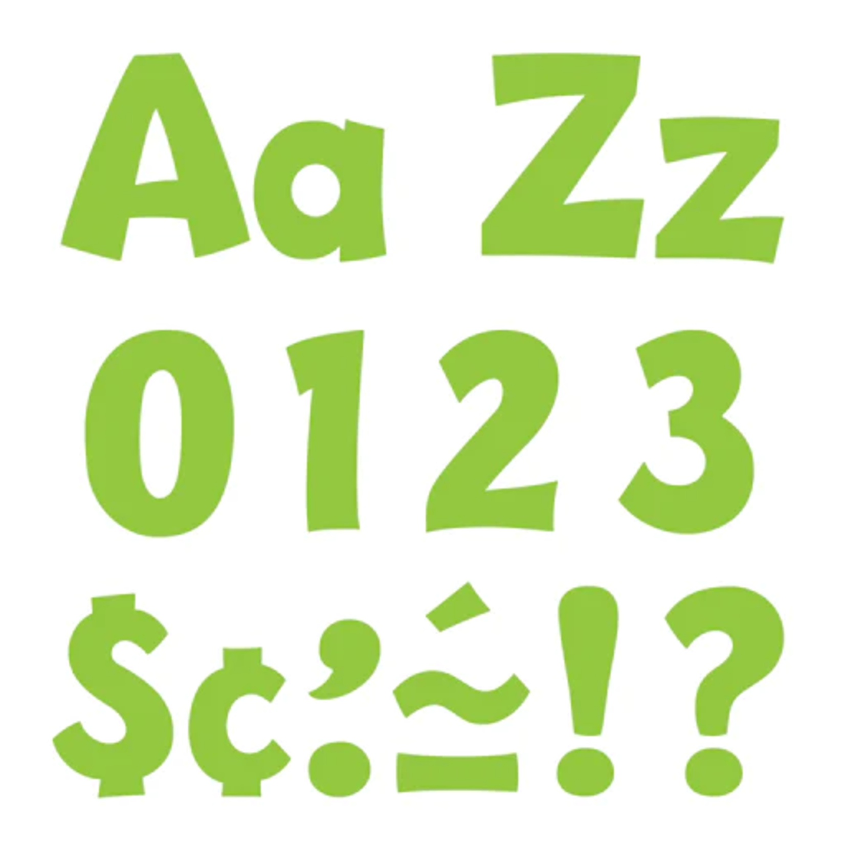 TREND ENTERPRISES INC Lime 4-Inch Playful Uppercase/Lowercase Combo Pack Ready Letters®