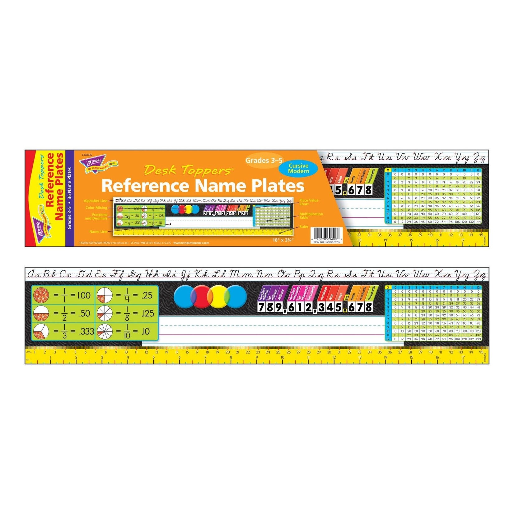 TREND ENTERPRISES INC Grades 3-5 Modern Desk Toppers® Reference Name Plates