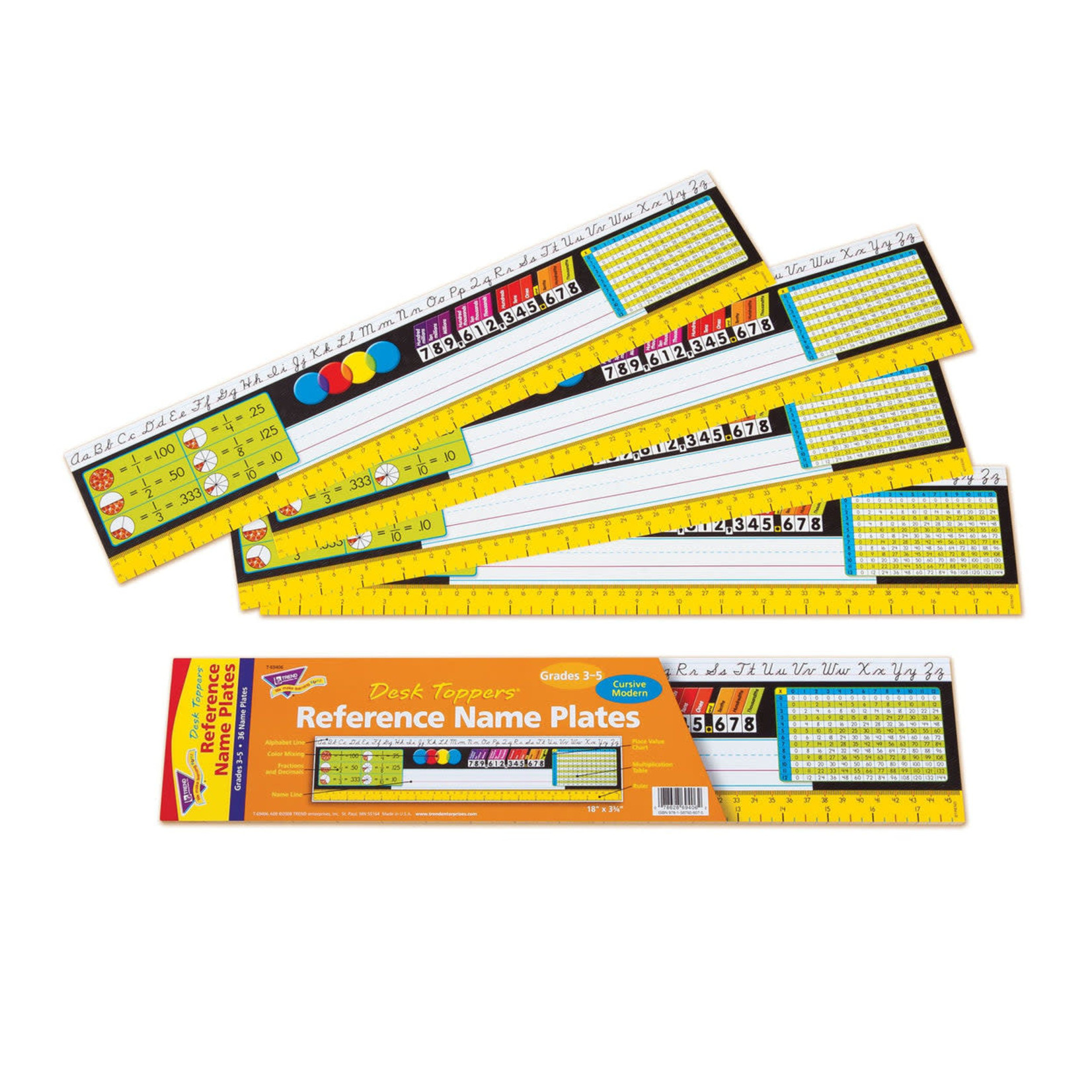 TREND ENTERPRISES INC Grades 3-5 Modern Desk Toppers® Reference Name Plates
