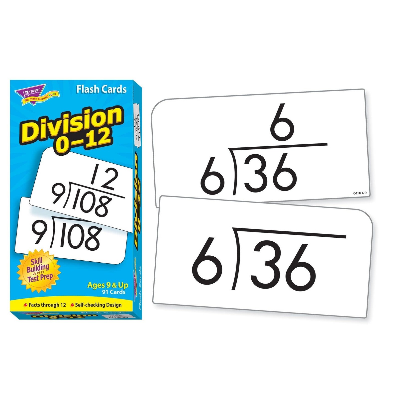 TREND ENTERPRISES INC Division 0-12 Skill Drill Flash Cards