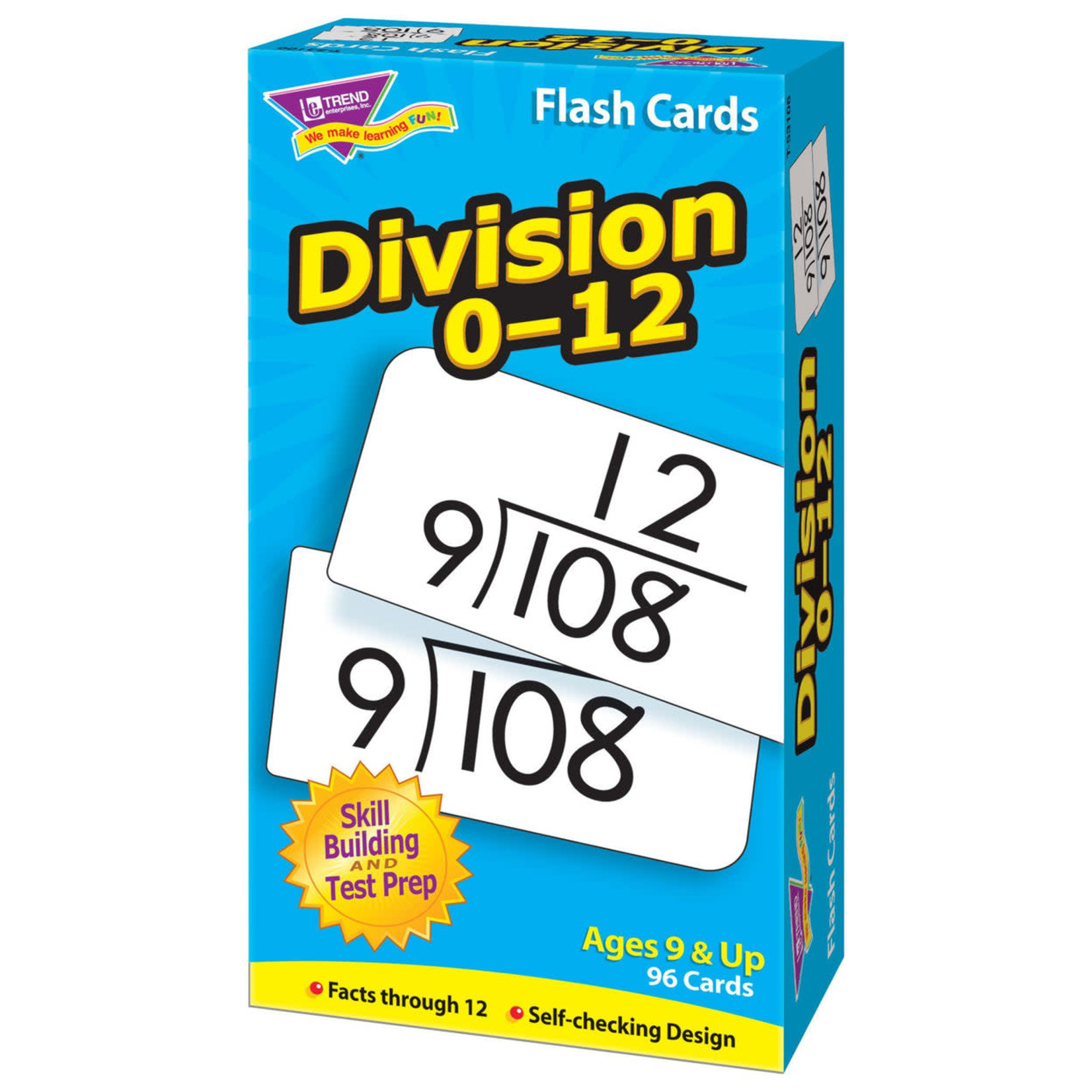 TREND ENTERPRISES INC Division 0-12 Skill Drill Flash Cards