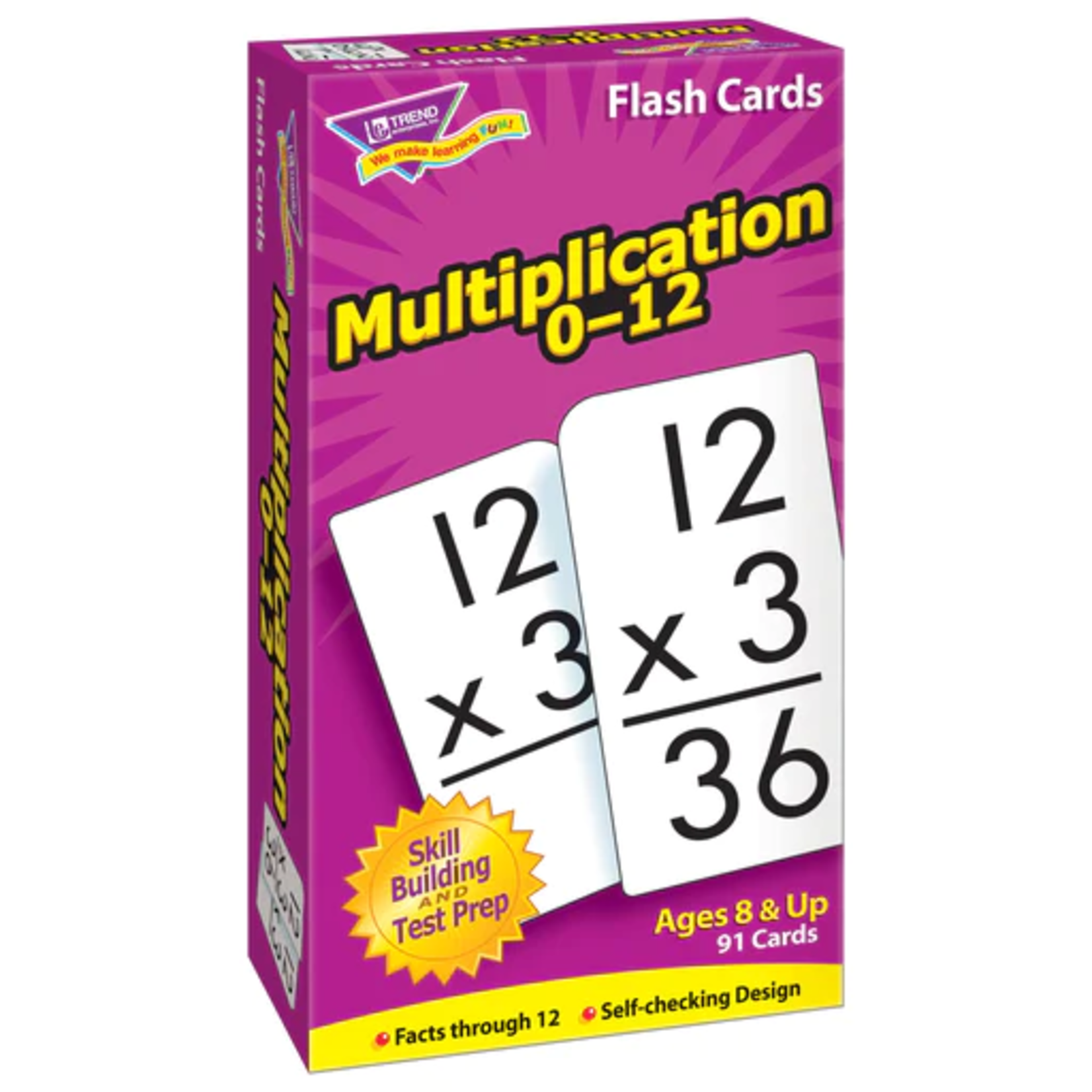 TREND ENTERPRISES INC Multiplication 0-12 Skill Drill Flash Cards