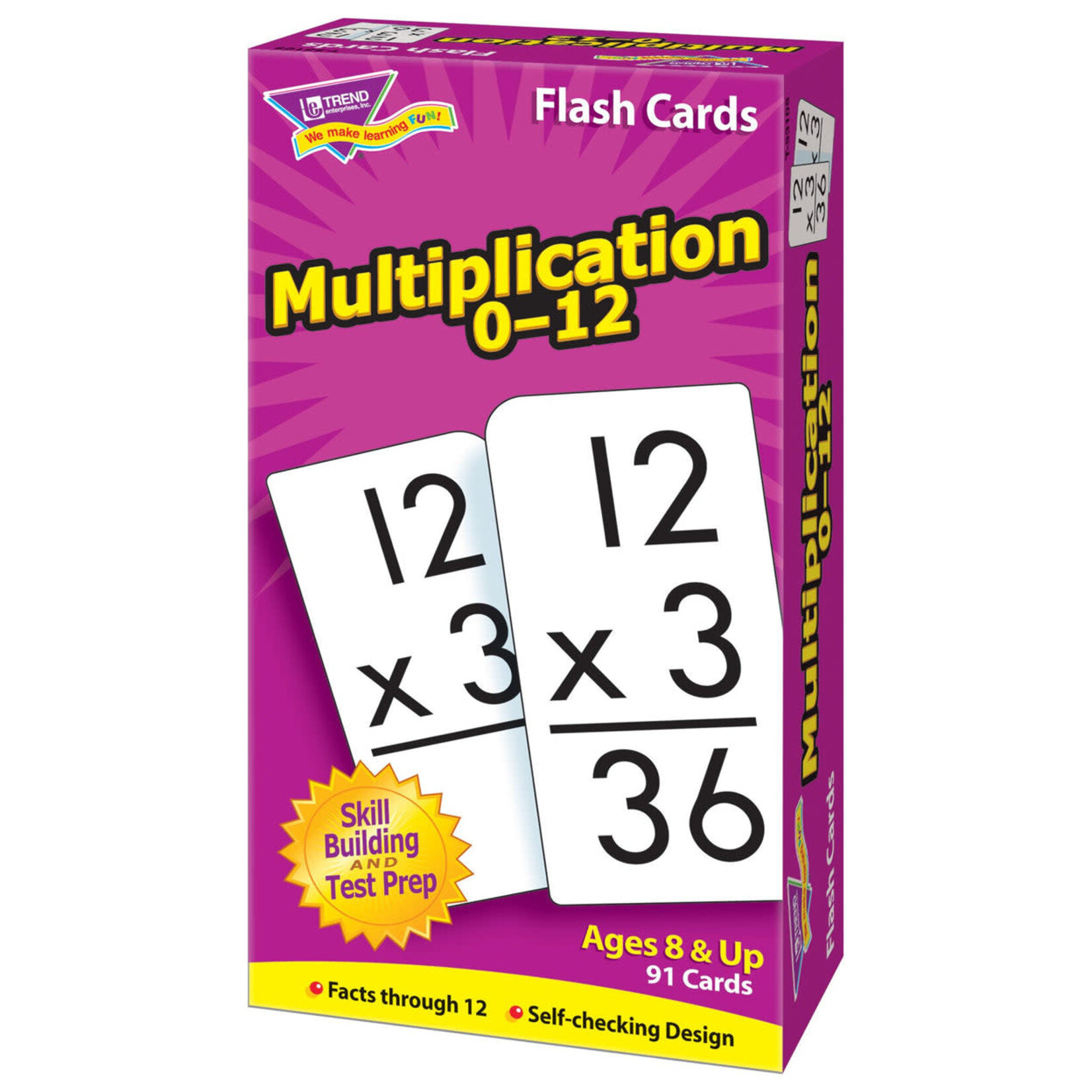 TREND ENTERPRISES INC Multiplication 0-12 Skill Drill Flash Cards