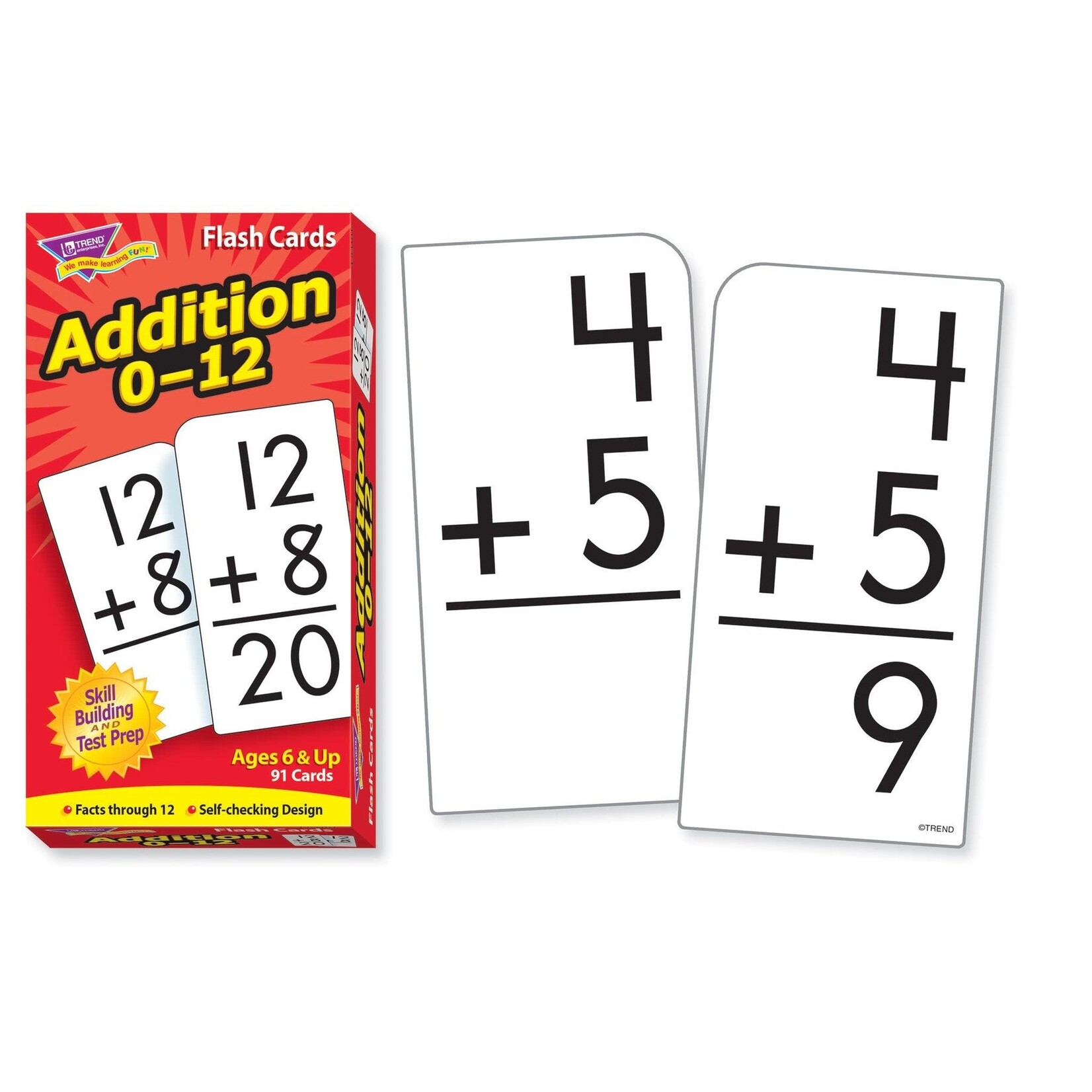 TREND ENTERPRISES INC Addition 0-12 Skill Drill Flash Cards