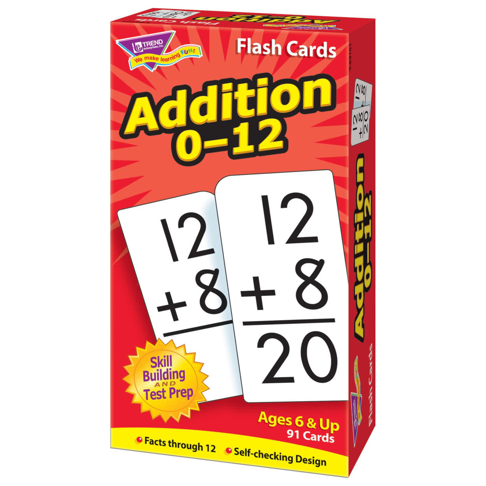 TREND ENTERPRISES INC Addition 0-12 Skill Drill Flash Cards
