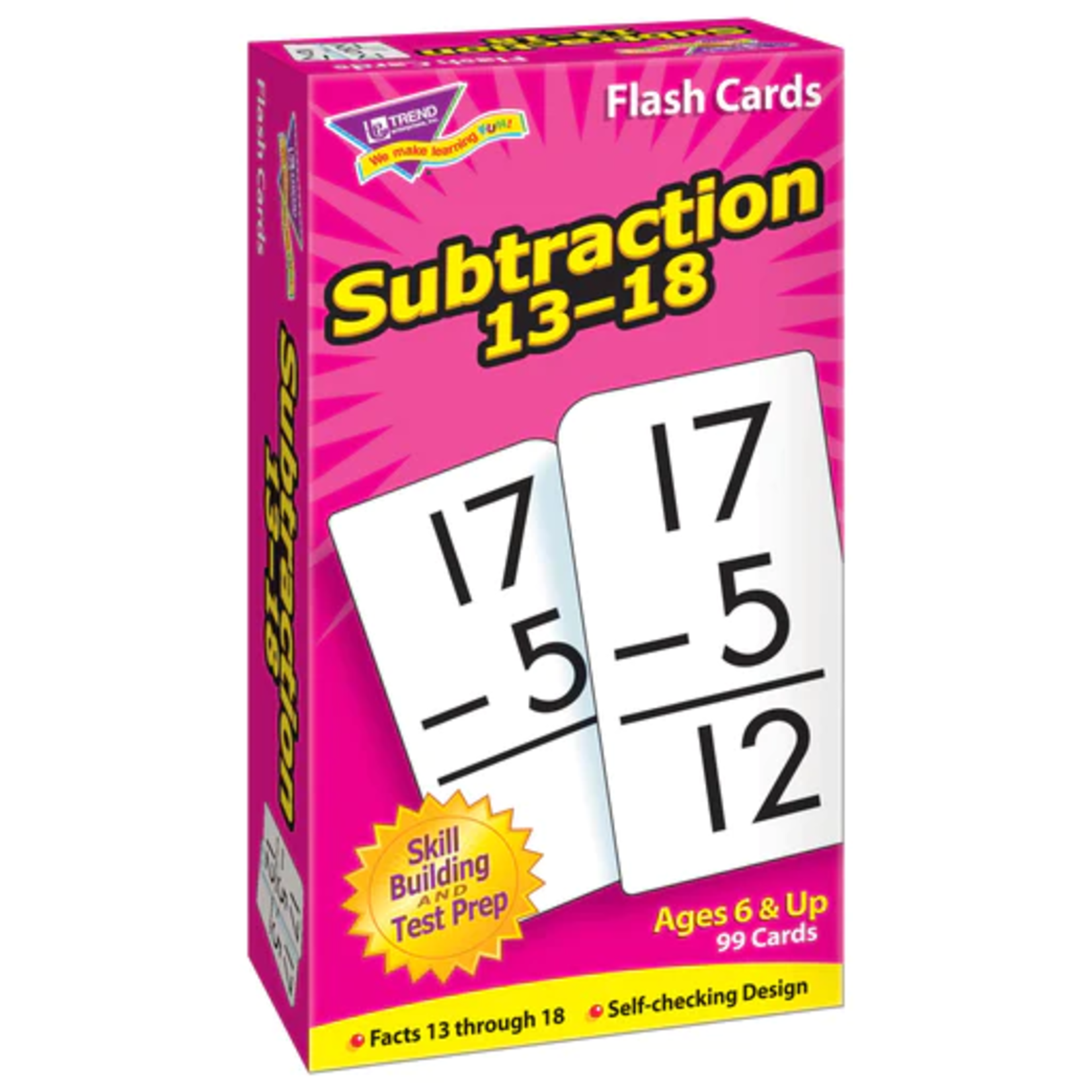 TREND ENTERPRISES INC Subtraction 13-18 Skill Drill Flash Cards