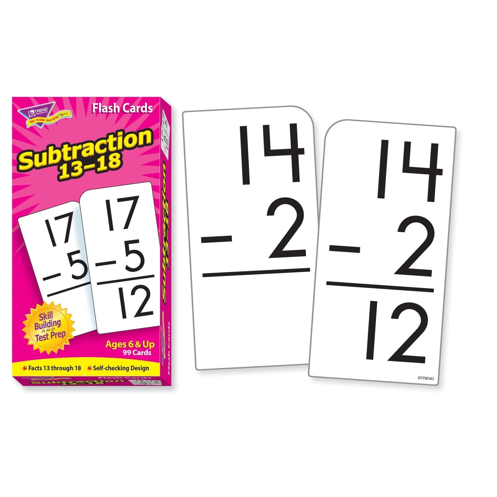 TREND ENTERPRISES INC Subtraction 13-18 Skill Drill Flash Cards